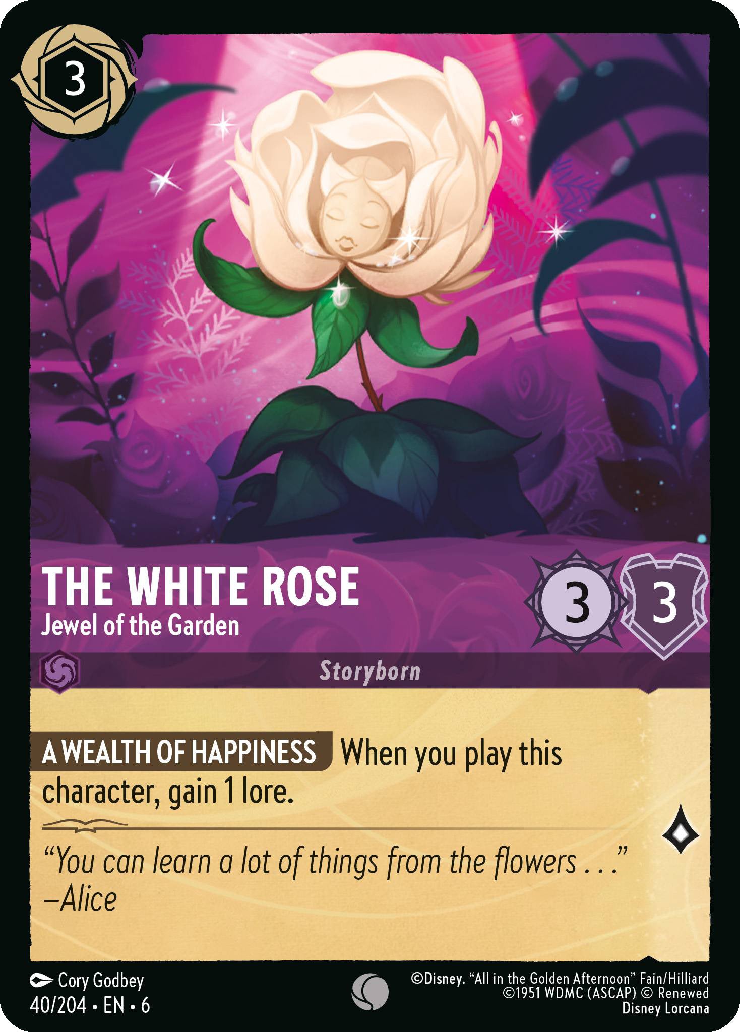The White Rose - Jewel of the Garden | Azurite Sea #40 [foil]