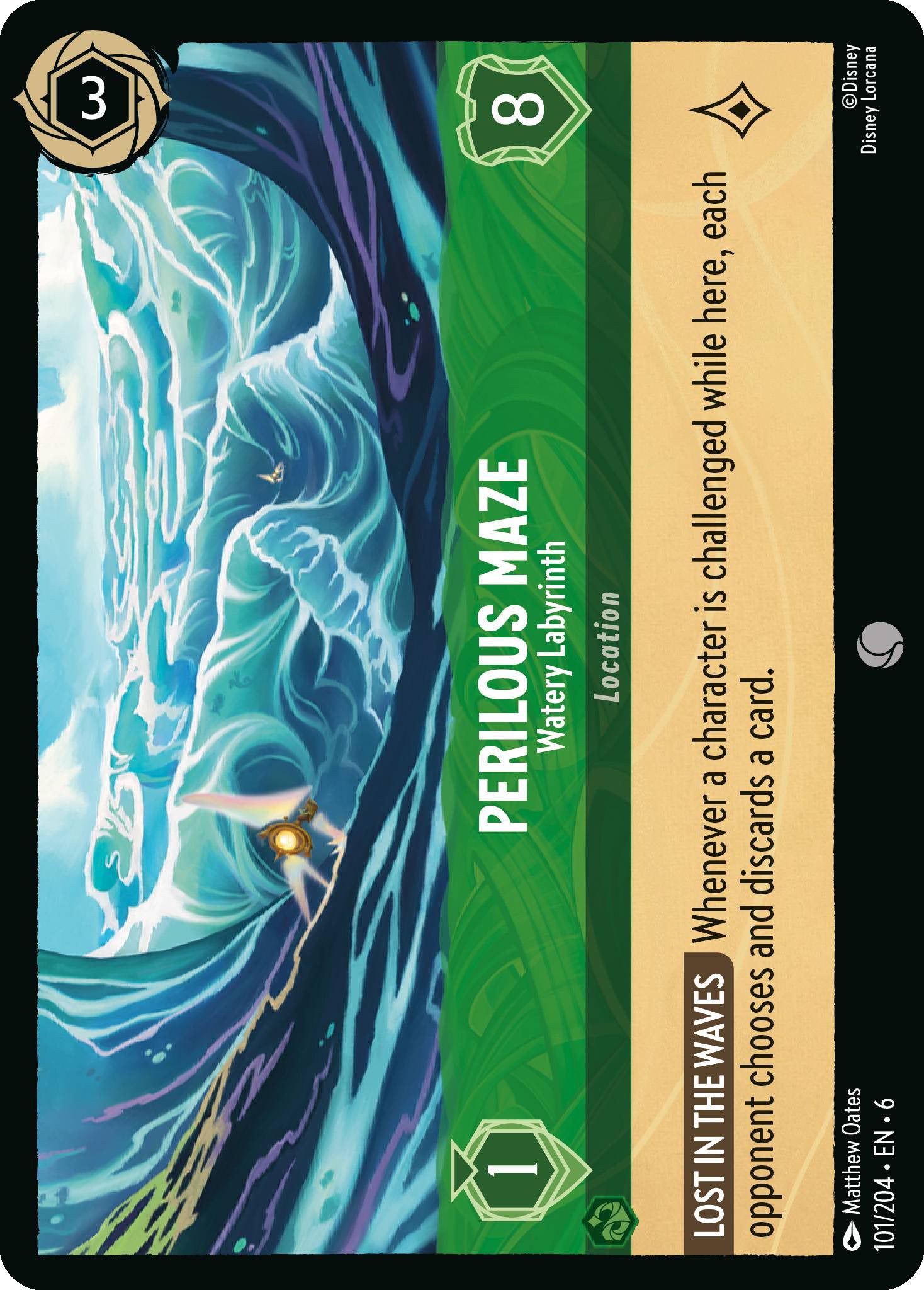 Perilous Maze - Watery Labyrinth | Azurite Sea #101 [foil]