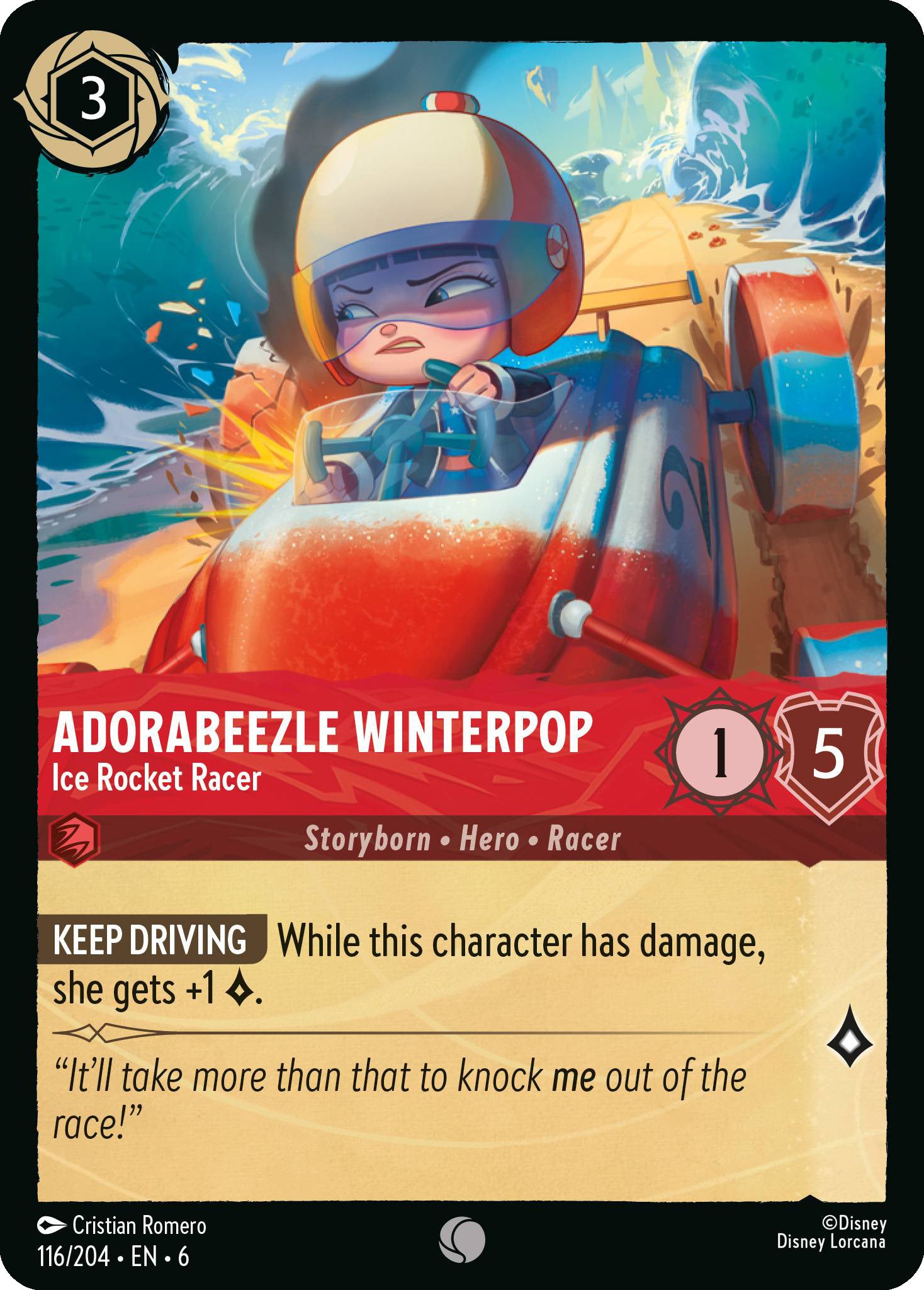 Adorabeezle Winterpop - Ice Rocket Racer | Azurite Sea #116 [foil]