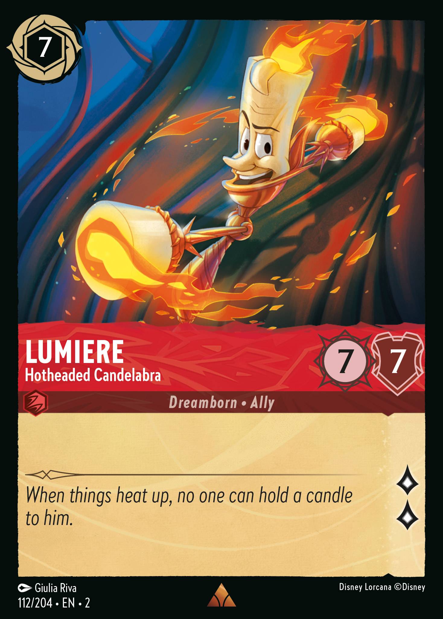 Lumiere - Hotheaded Candelabra | Rise of the Floodborn #112 [foil]