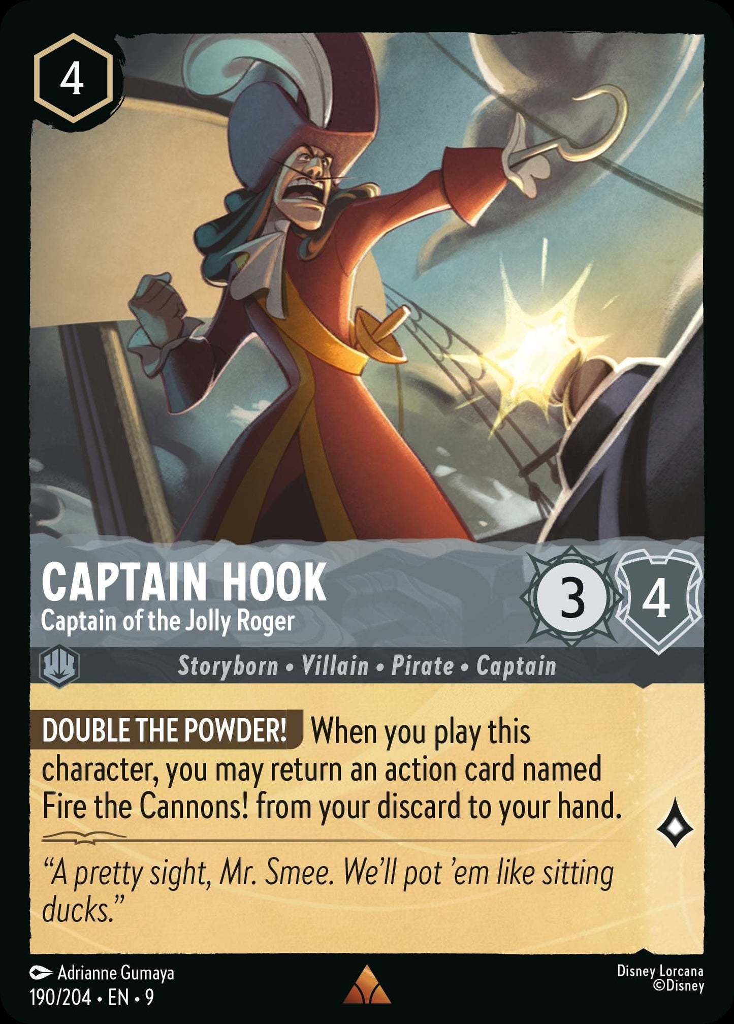 Captain Hook - Captain of the Jolly Roger | Fabled #190 [foil]