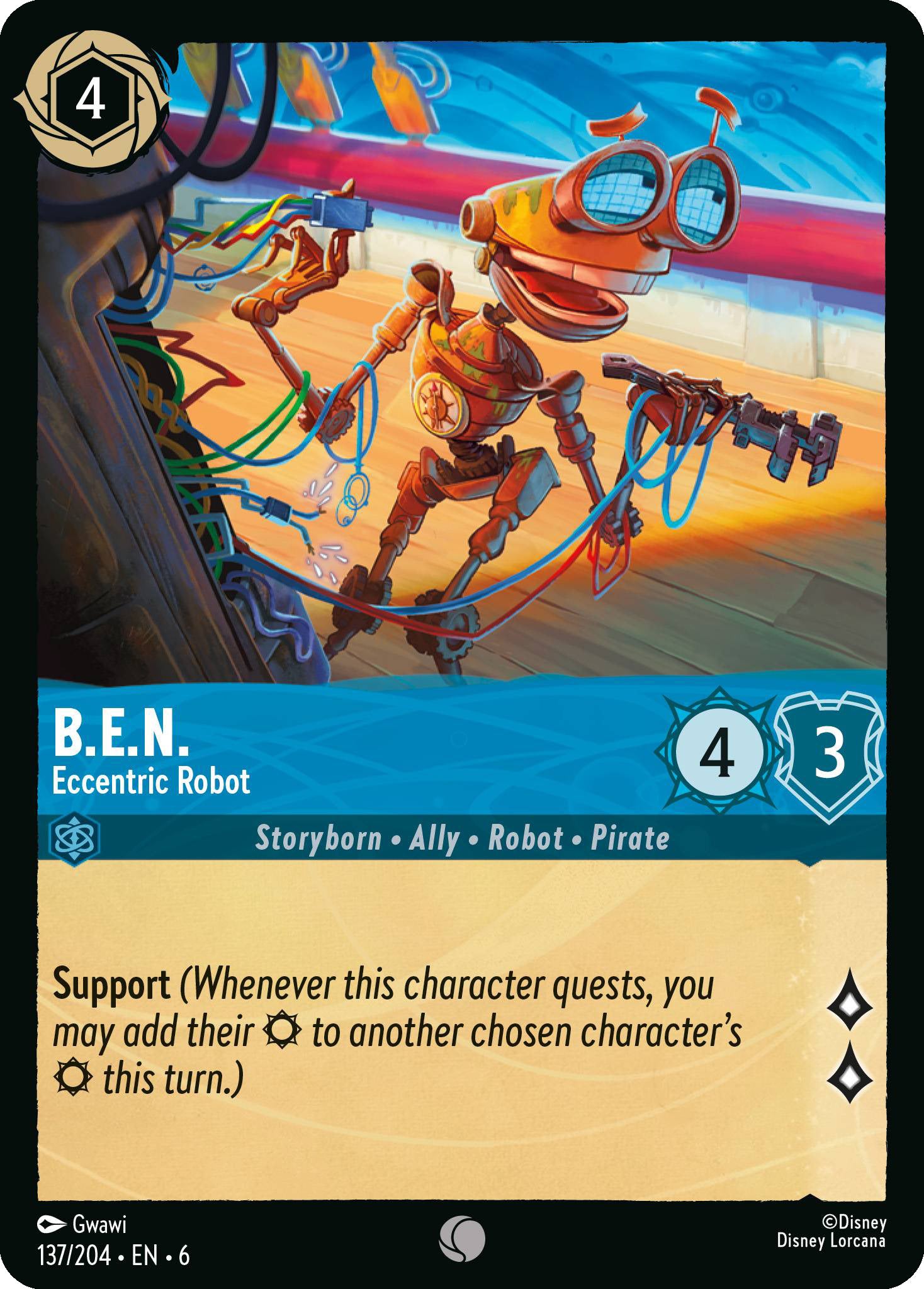 B.E.N. - Eccentric Robot | Azurite Sea #137 [foil]