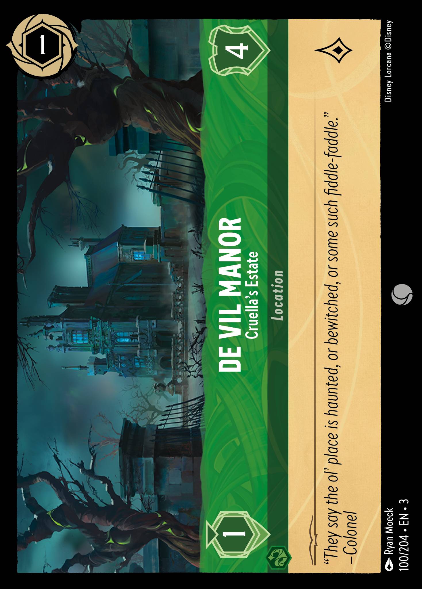 De Vil Manor - Cruella's Estate | Into the Inklands #100 [foil]