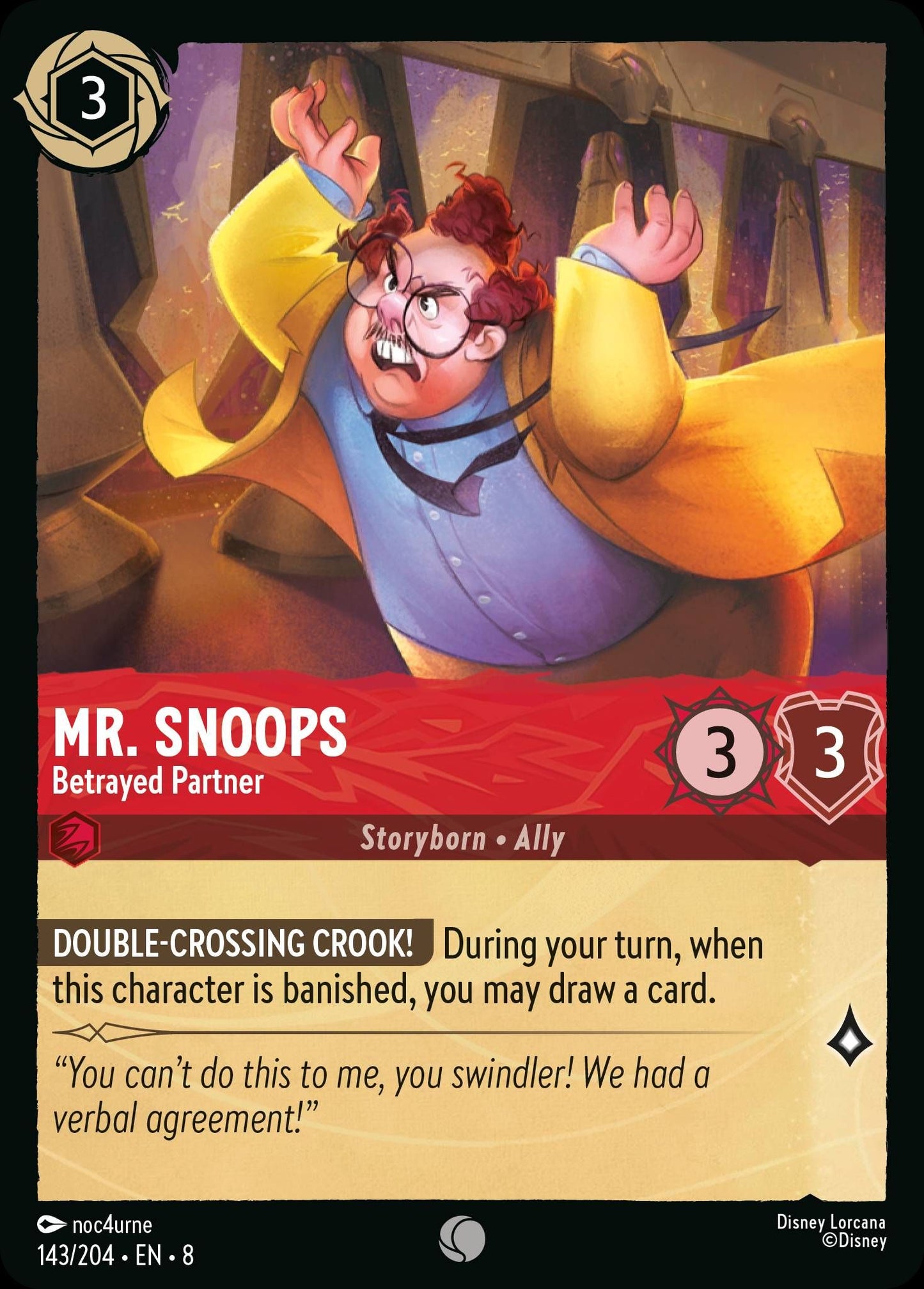 Mr. Snoops - Betrayed Partner | Reign of Jafar #143 [foil]