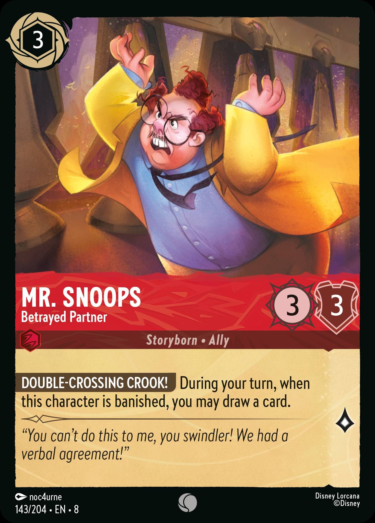 Mr. Snoops - Betrayed Partner | Reign of Jafar #143 [foil]