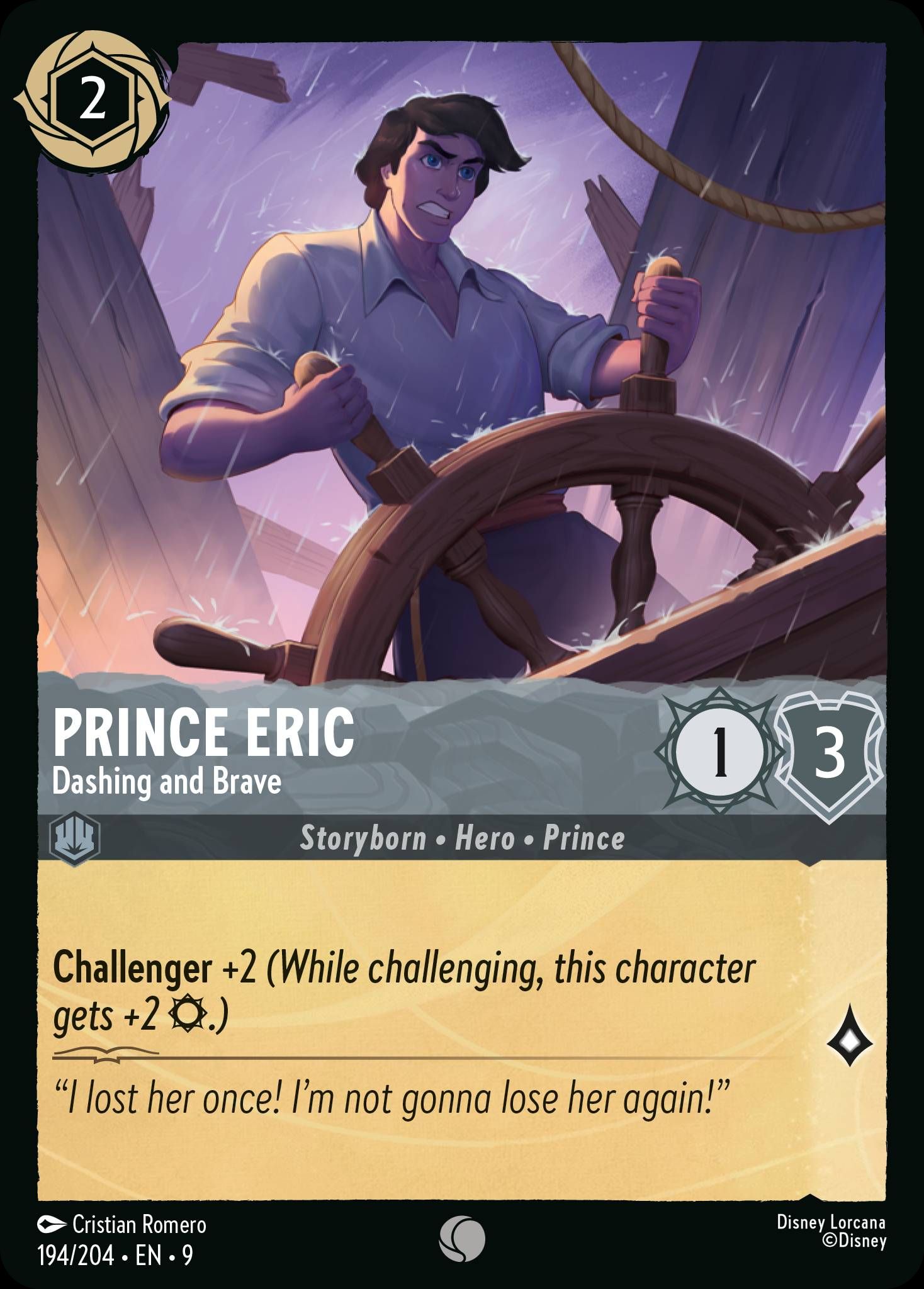 Prince Eric - Dashing and Brave | Fabled #194 [foil]