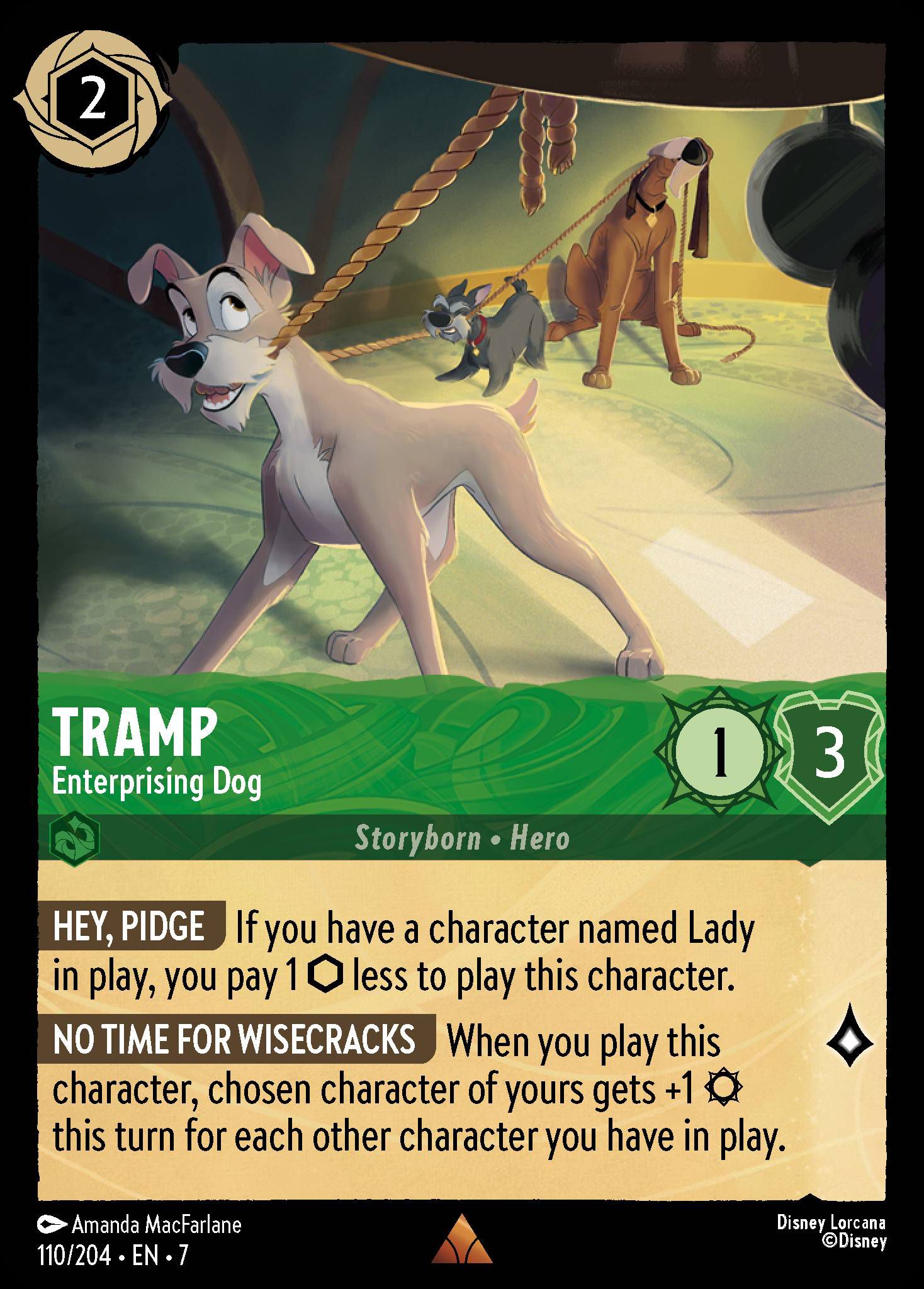 Tramp - Enterprising Dog | Archazia's Island #110 [foil]