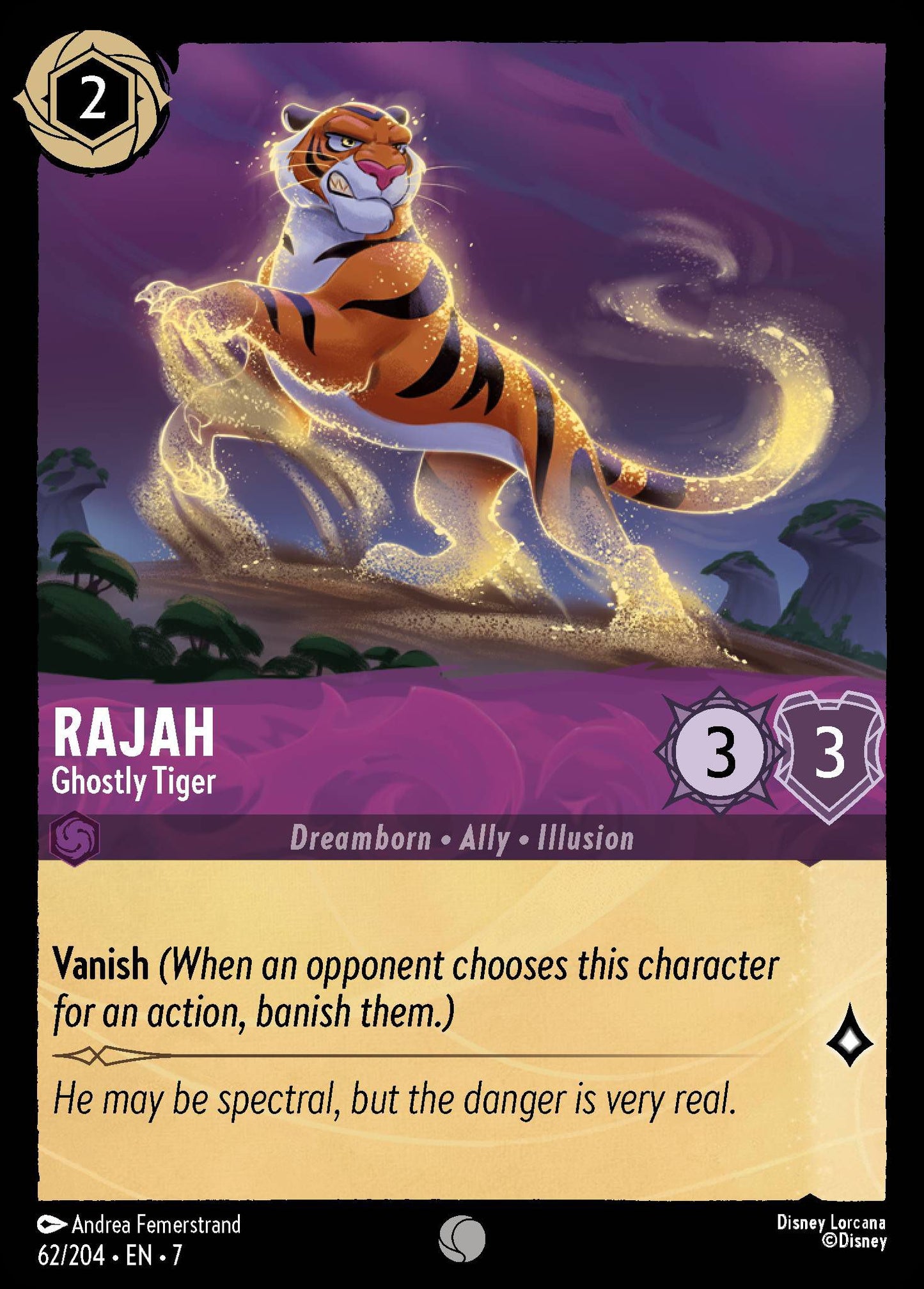 Rajah - Ghostly Tiger | Archazia's Island #62 [foil]