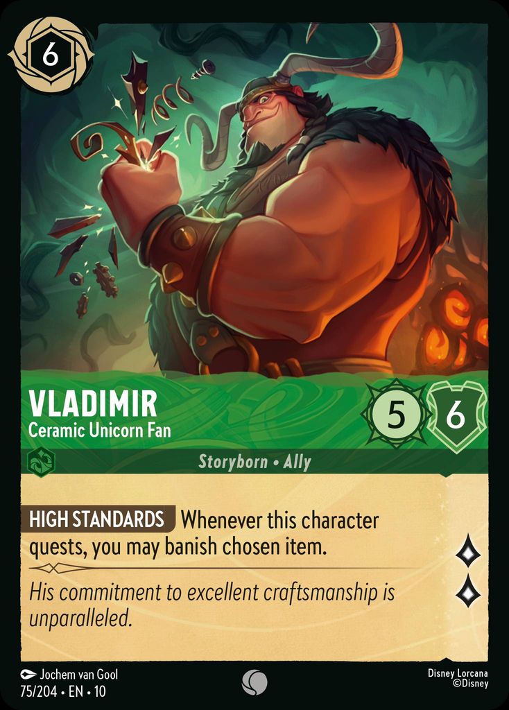 Vladimir - Ceramic Unicorn Fan | Whispers in the Well #75 [foil]