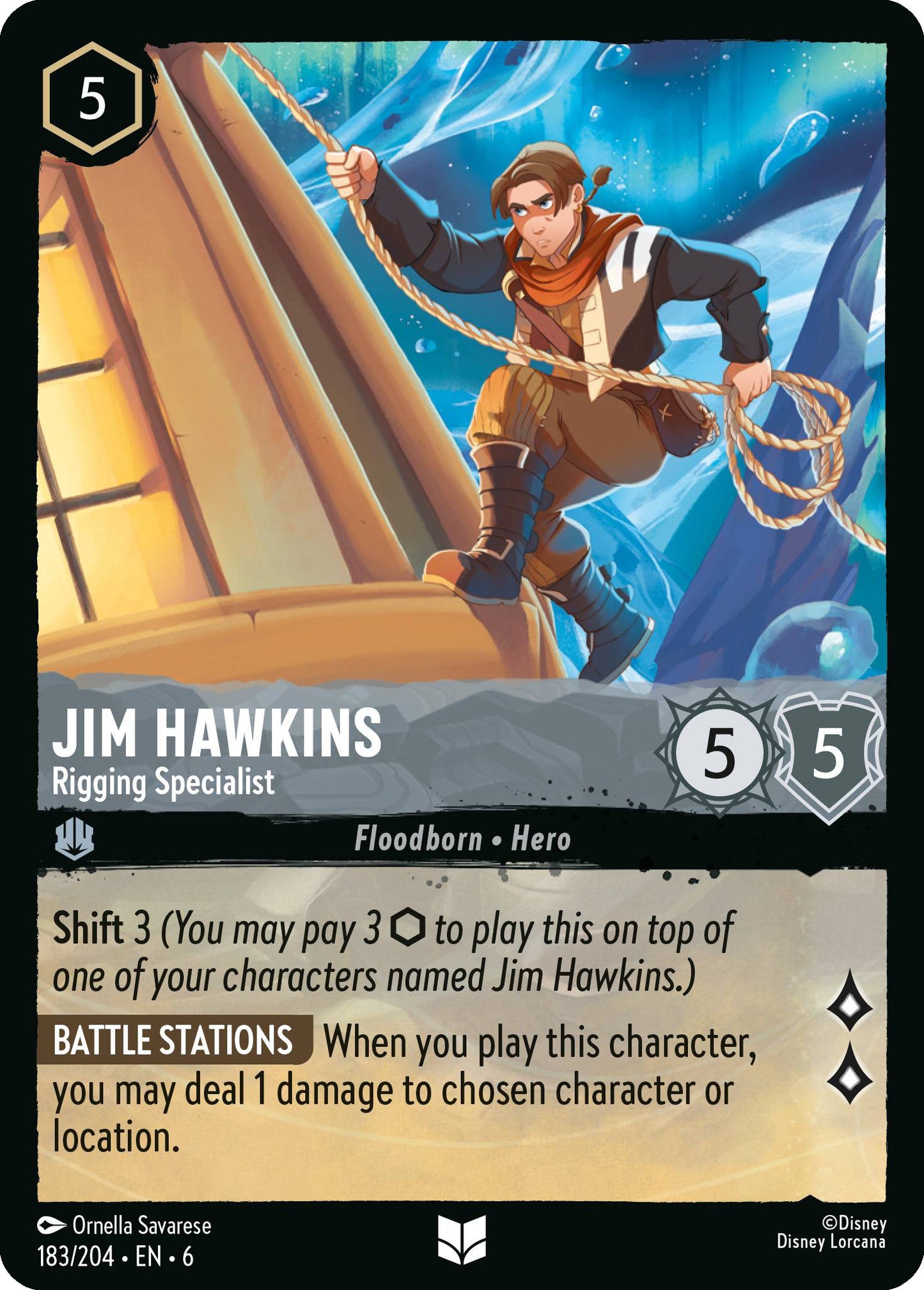 Jim Hawkins - Rigging Specialist | Azurite Sea #183 [foil]