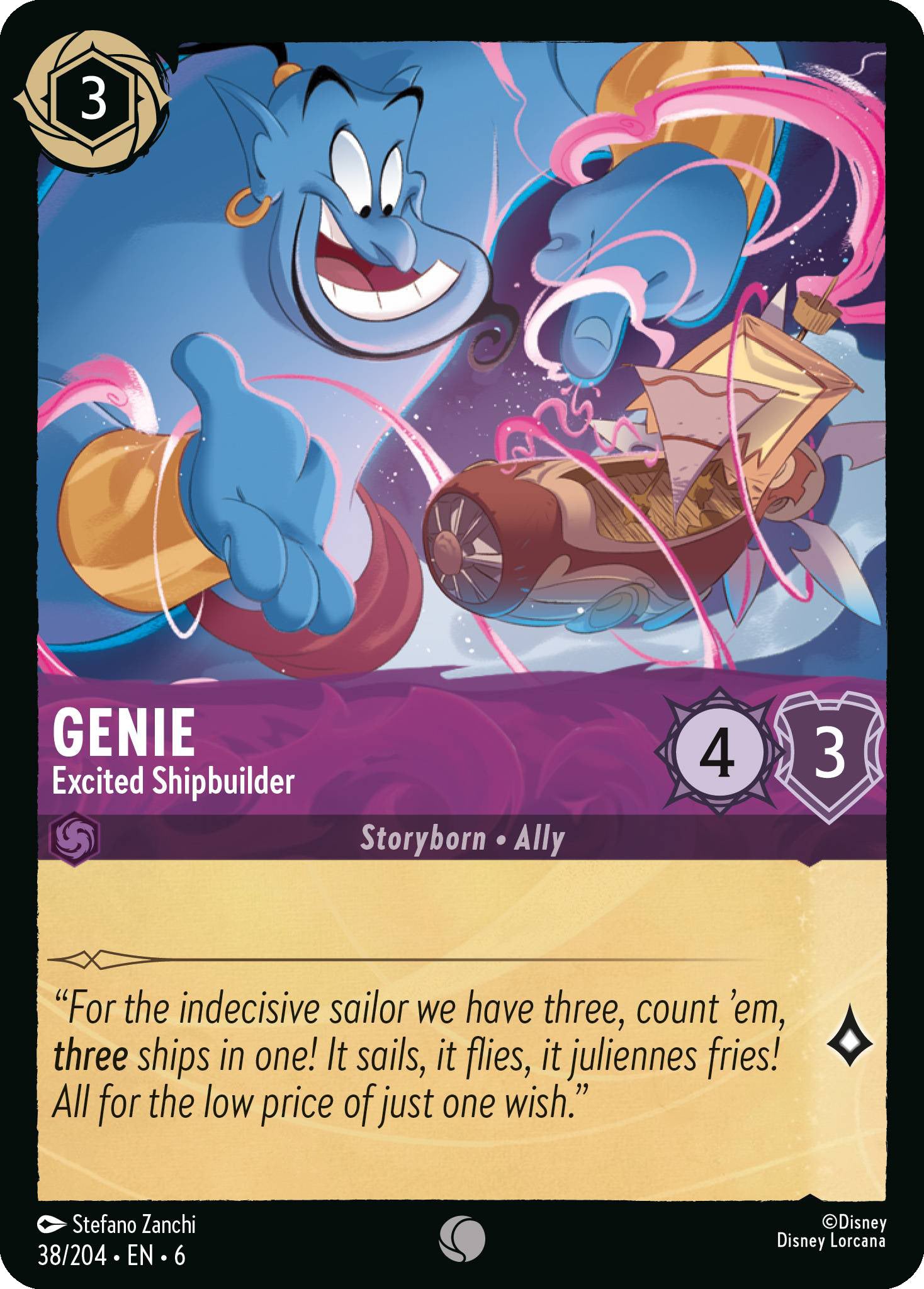 Genie - Excited Shipbuilder | Azurite Sea #38 [foil]