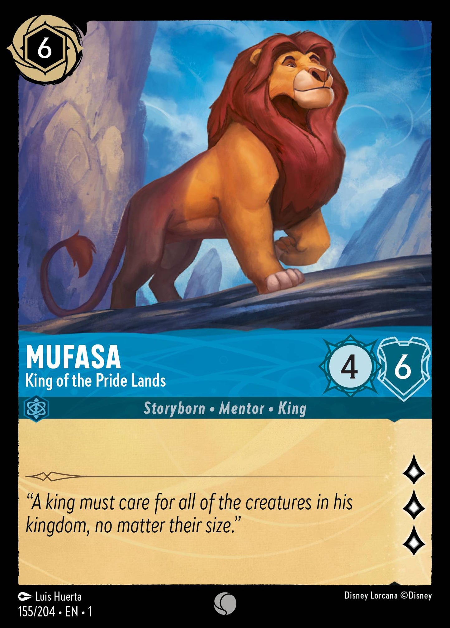 Mufasa - King of the Pride Lands | The First Chapter #155 [foil]