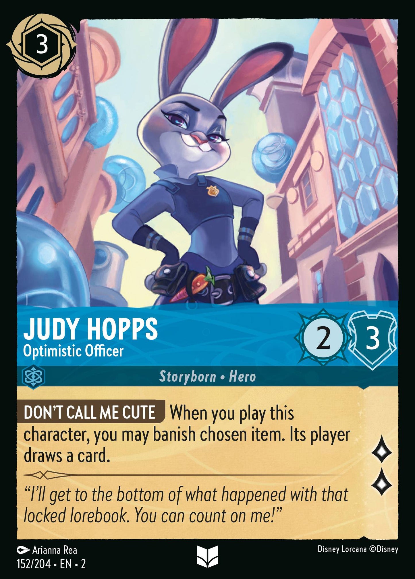 Judy Hopps - Optimistic Officer | Rise of the Floodborn #152 [foil]