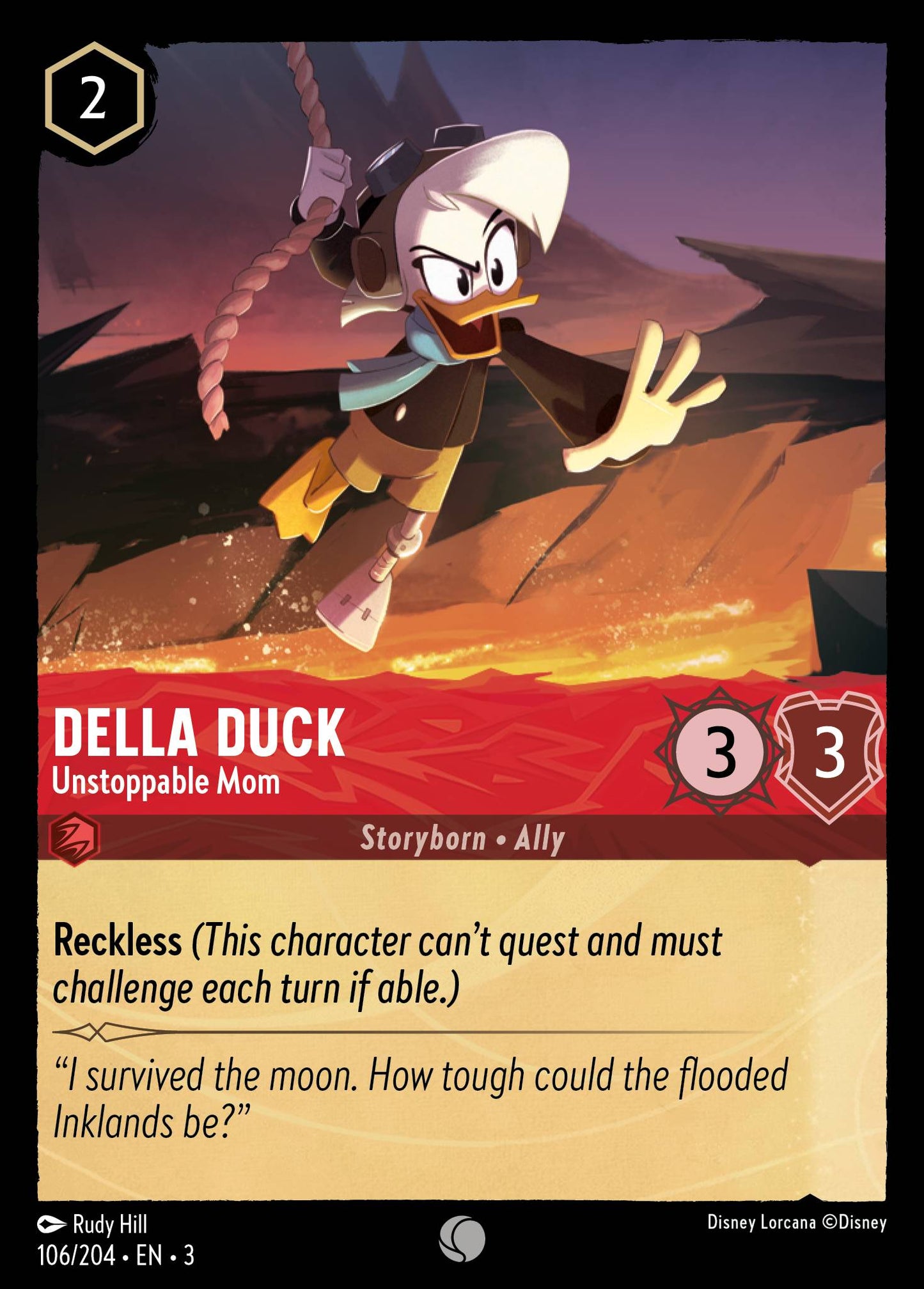 Della Duck - Unstoppable Mom | Into the Inklands #106 [foil]