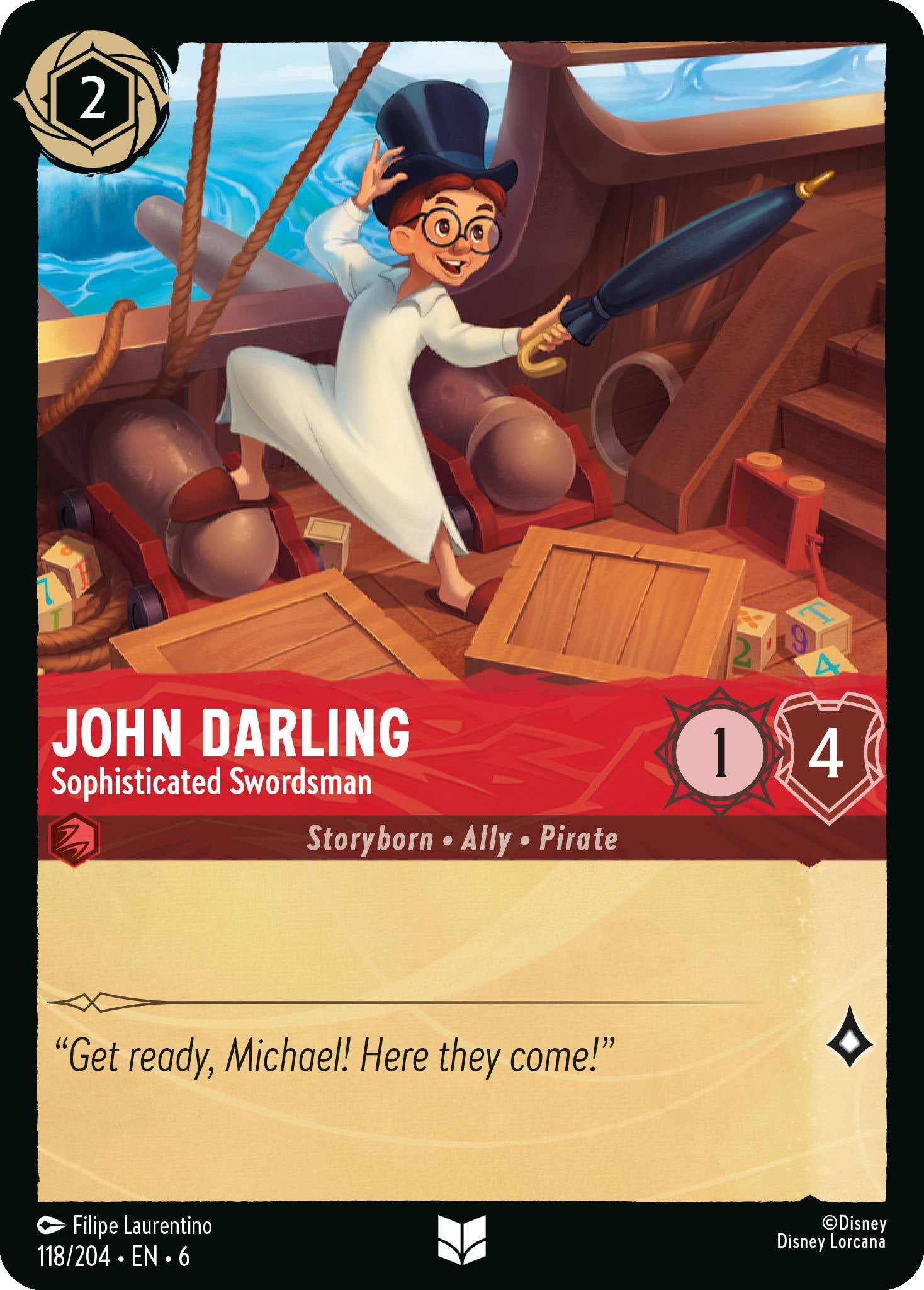 John Darling - Sophisticated Swordsman | Azurite Sea #118 [foil]