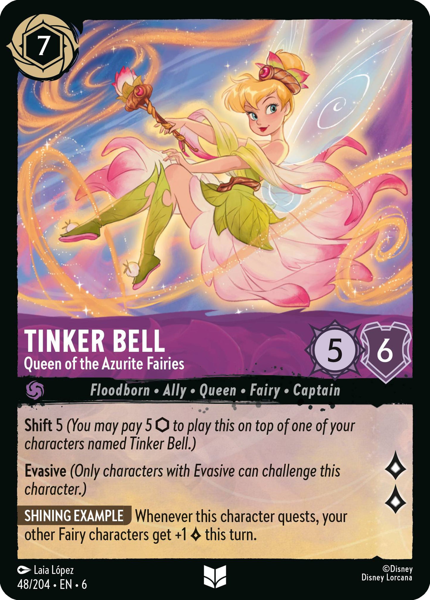 Tinker Bell - Queen of the Azurite Fairies | Azurite Sea #48 [foil]