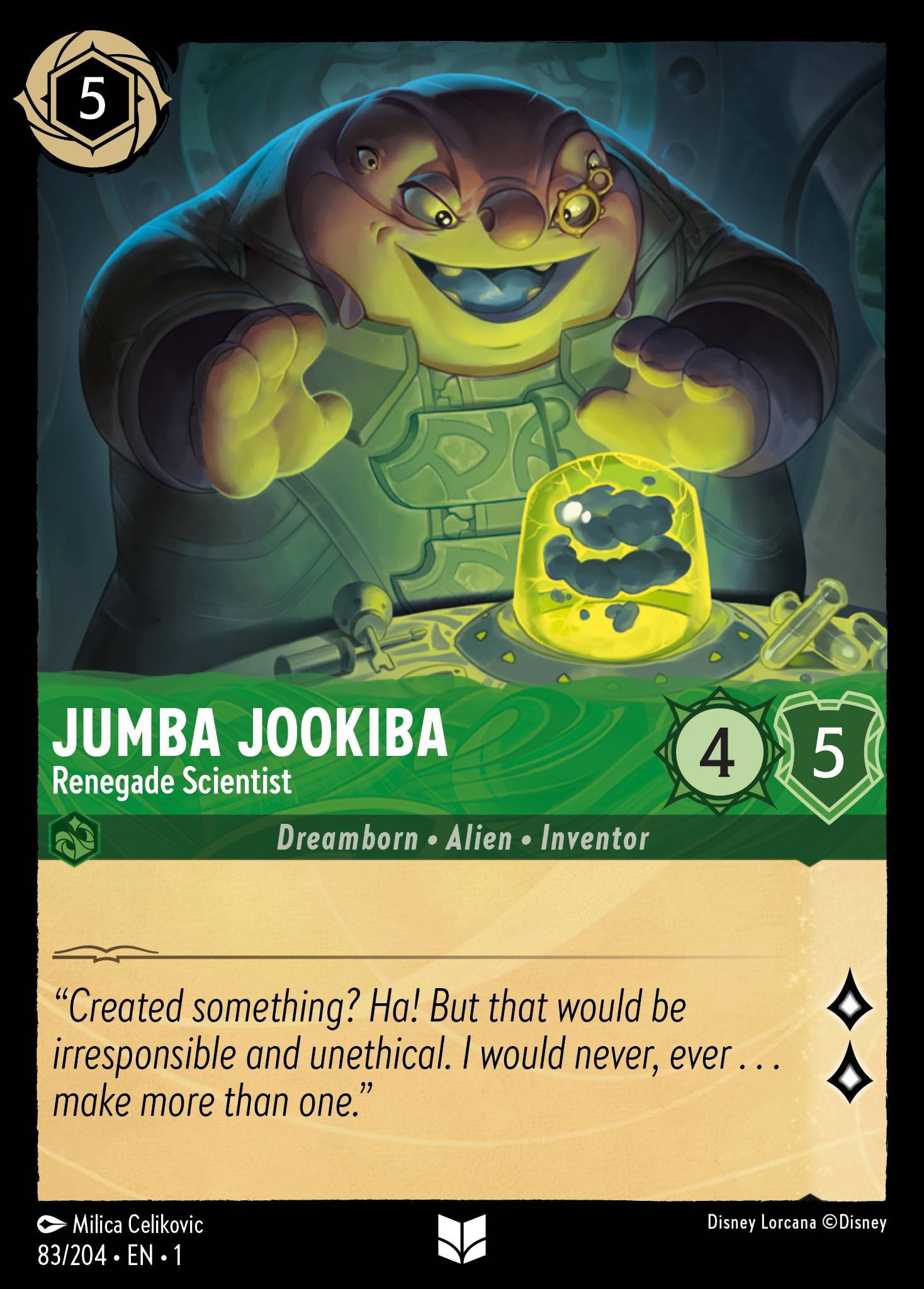 Jumba Jookiba - Renegade Scientist | The First Chapter #83 [foil]