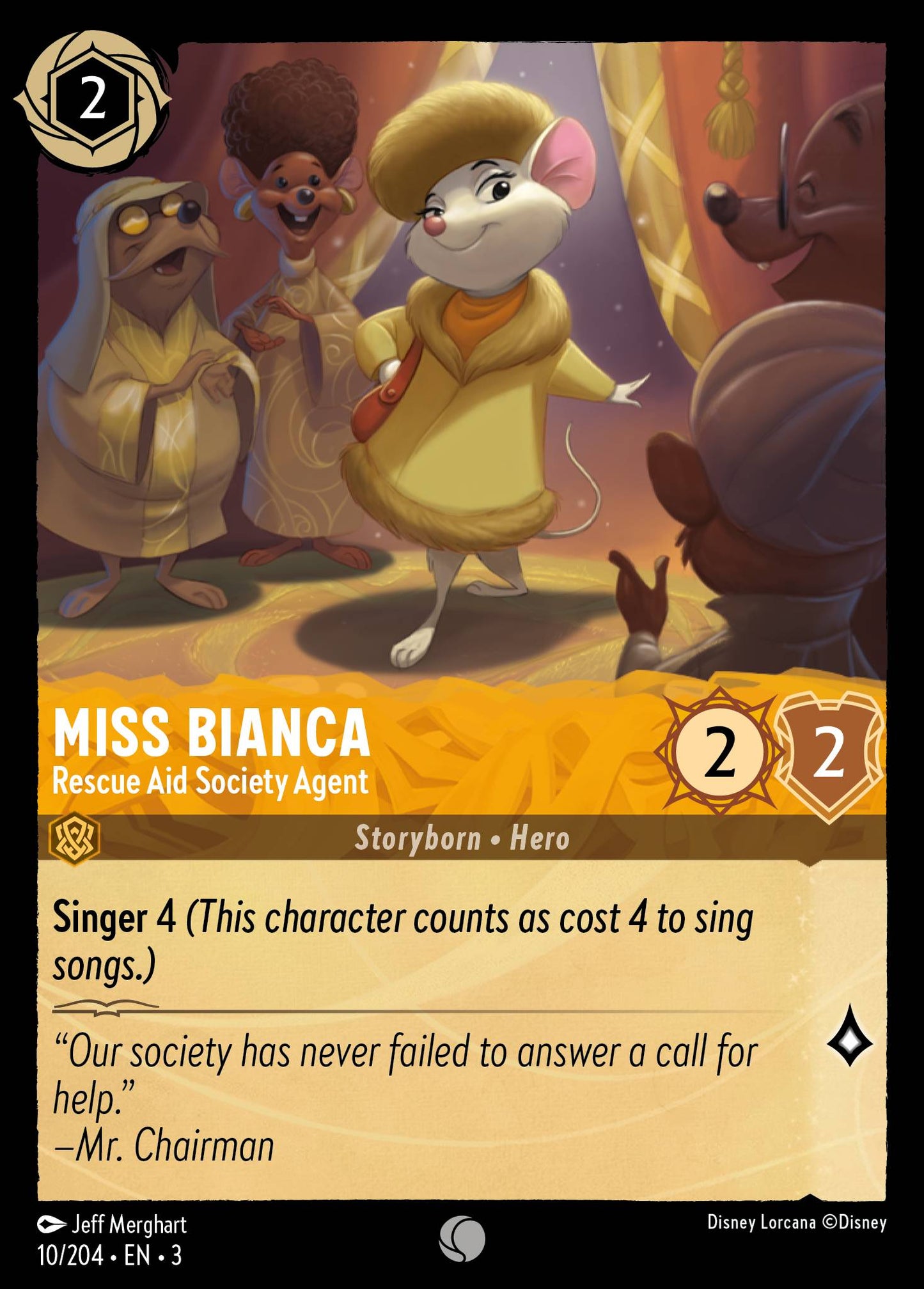 Miss Bianca - Rescue Aid Society Agent | Into the Inklands #10 [foil]