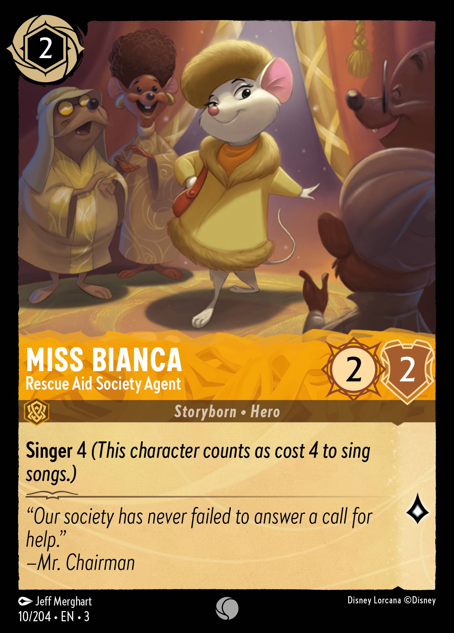 Miss Bianca - Rescue Aid Society Agent | Into the Inklands #10 [foil]