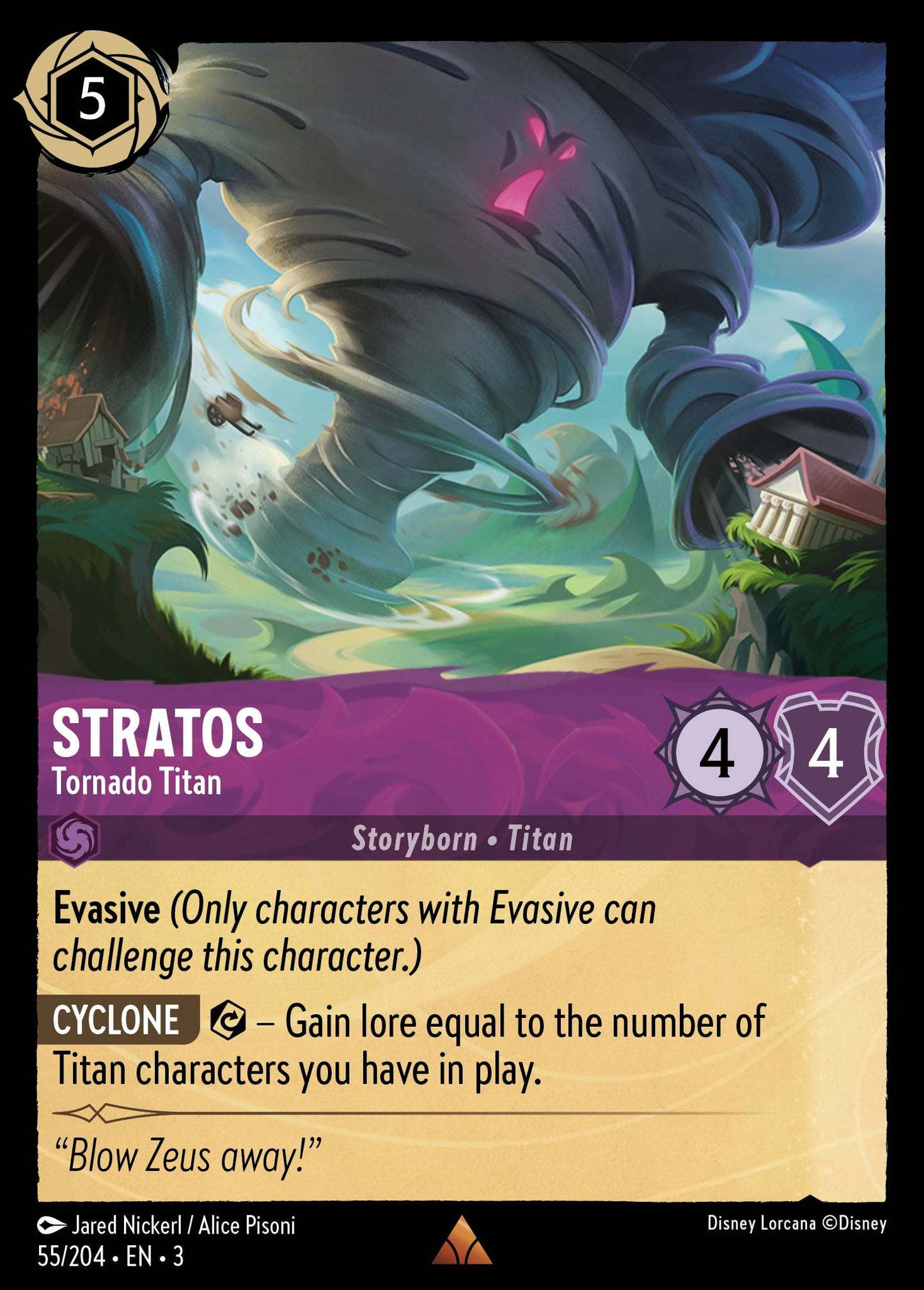 Stratos - Tornado Titan | Into the Inklands #55 [foil]