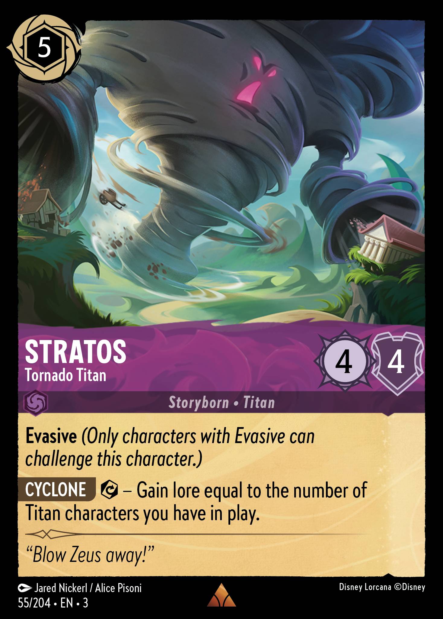 Stratos - Tornado Titan | Into the Inklands #55 [foil]