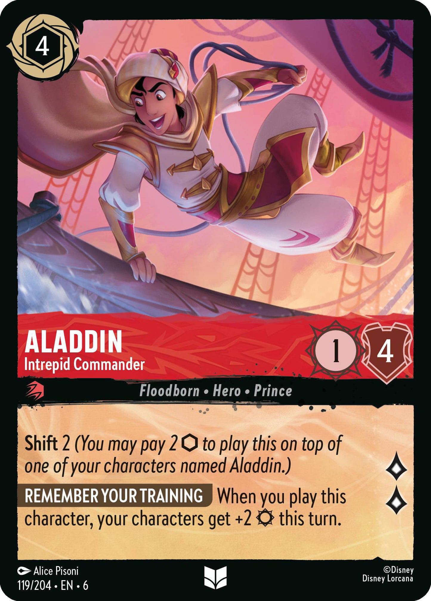 Aladdin - Intrepid Commander | Azurite Sea #119 [foil]
