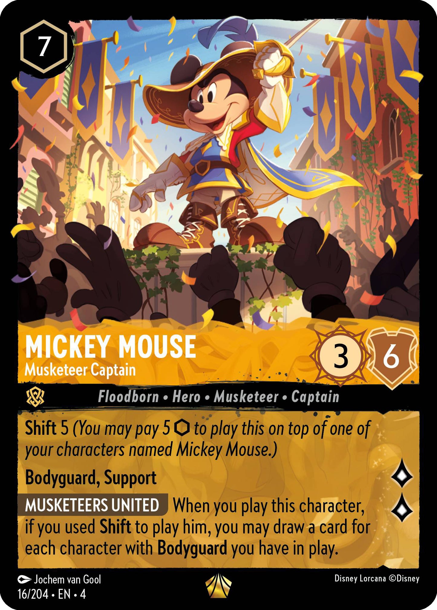 Mickey Mouse - Musketeer Captain | Ursula's Return #16 [foil]