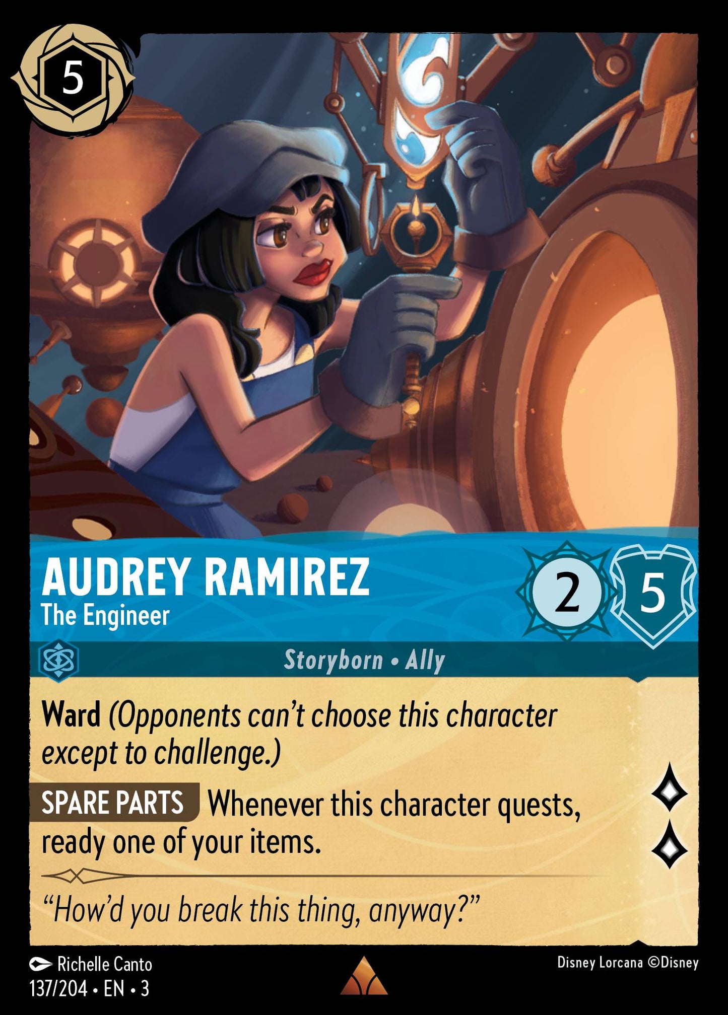 Audrey Ramirez - The Engineer | Into the Inklands #137 [foil]