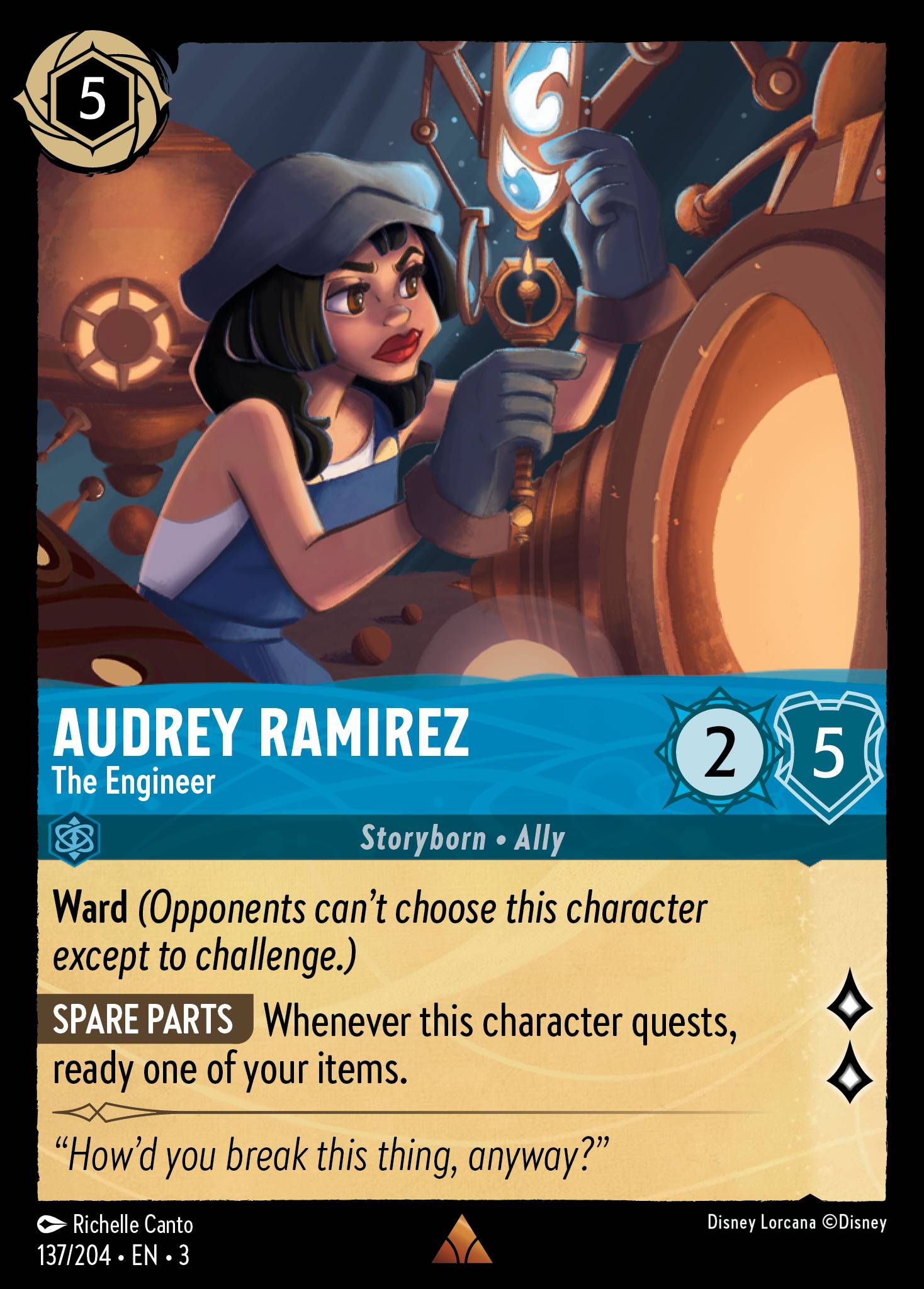 Audrey Ramirez - The Engineer | Into the Inklands #137 [foil]