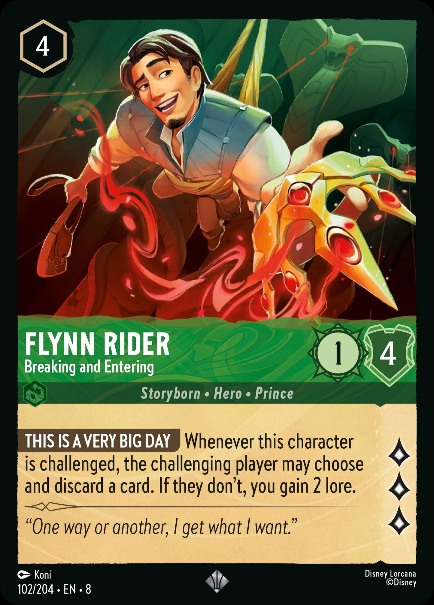 Flynn Rider - Breaking and Entering | Reign of Jafar #102 [foil]
