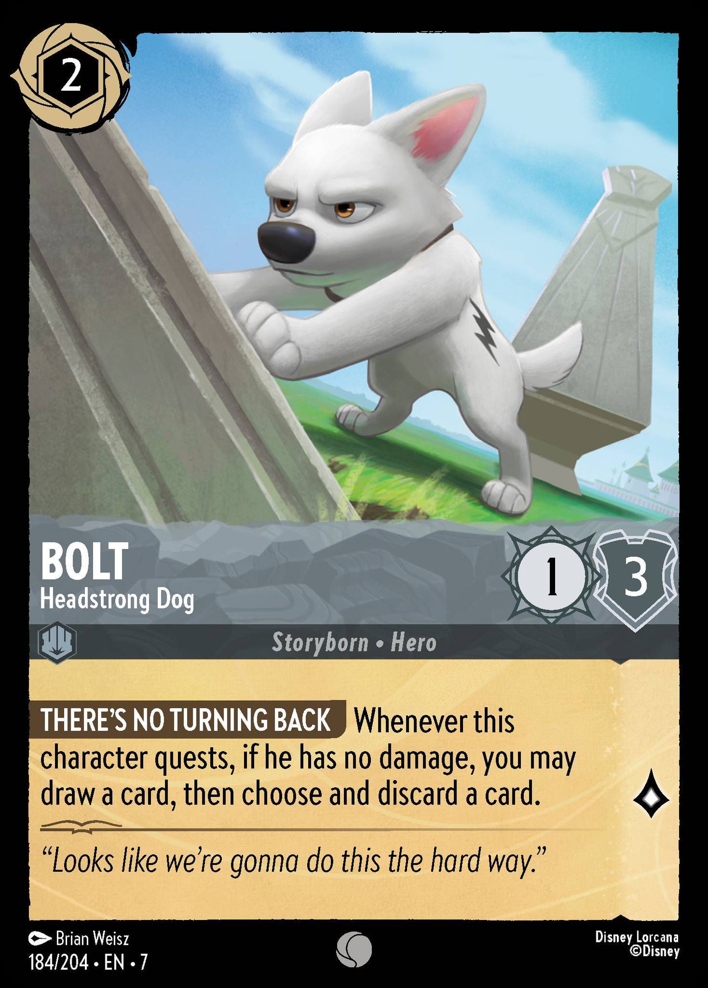 Bolt - Headstrong Dog | Archazia's Island #184 [foil]