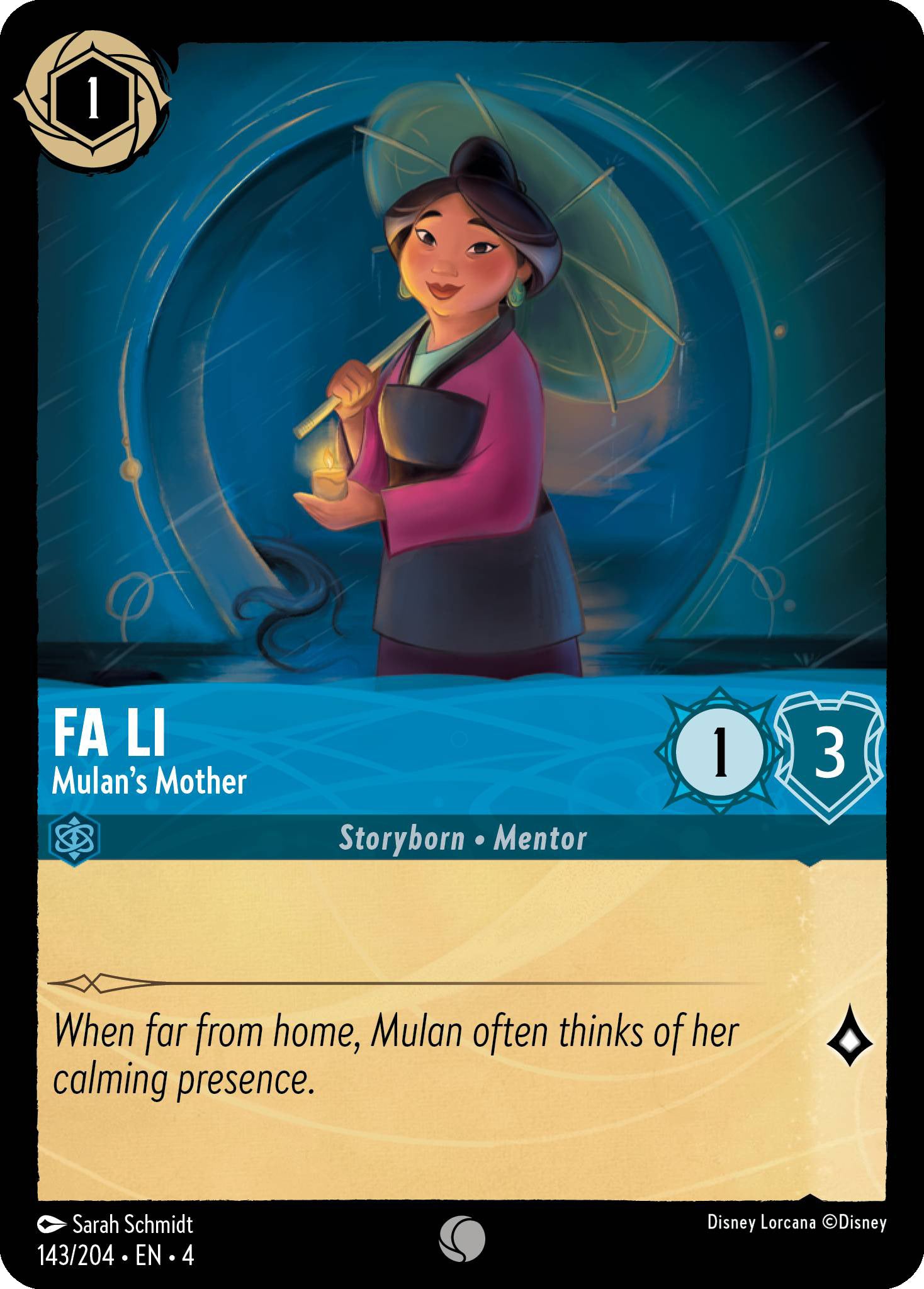 Fa Li - Mulan's Mother | Ursula's Return #143 [foil]