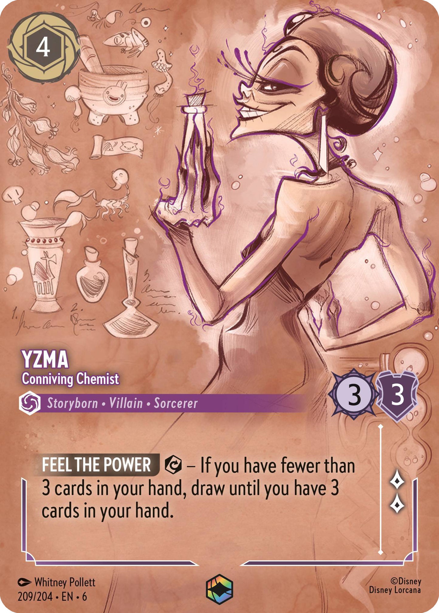Yzma - Conniving Chemist | Azurite Sea #209 (Enchanted)