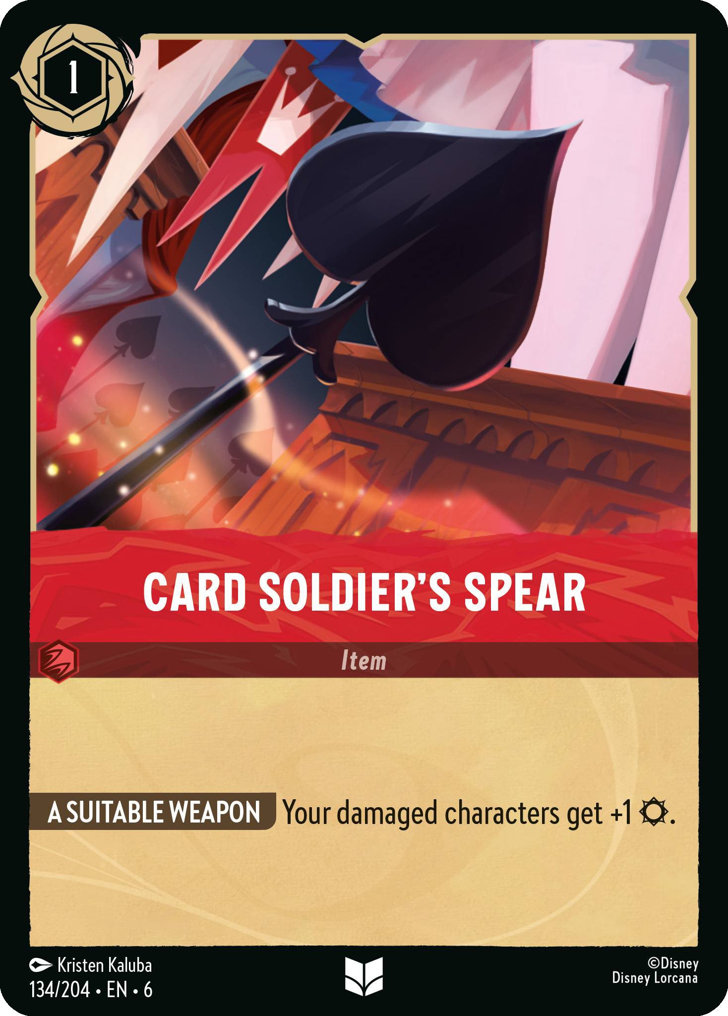 Card Soldier's Spear | Azurite Sea #134 [foil]