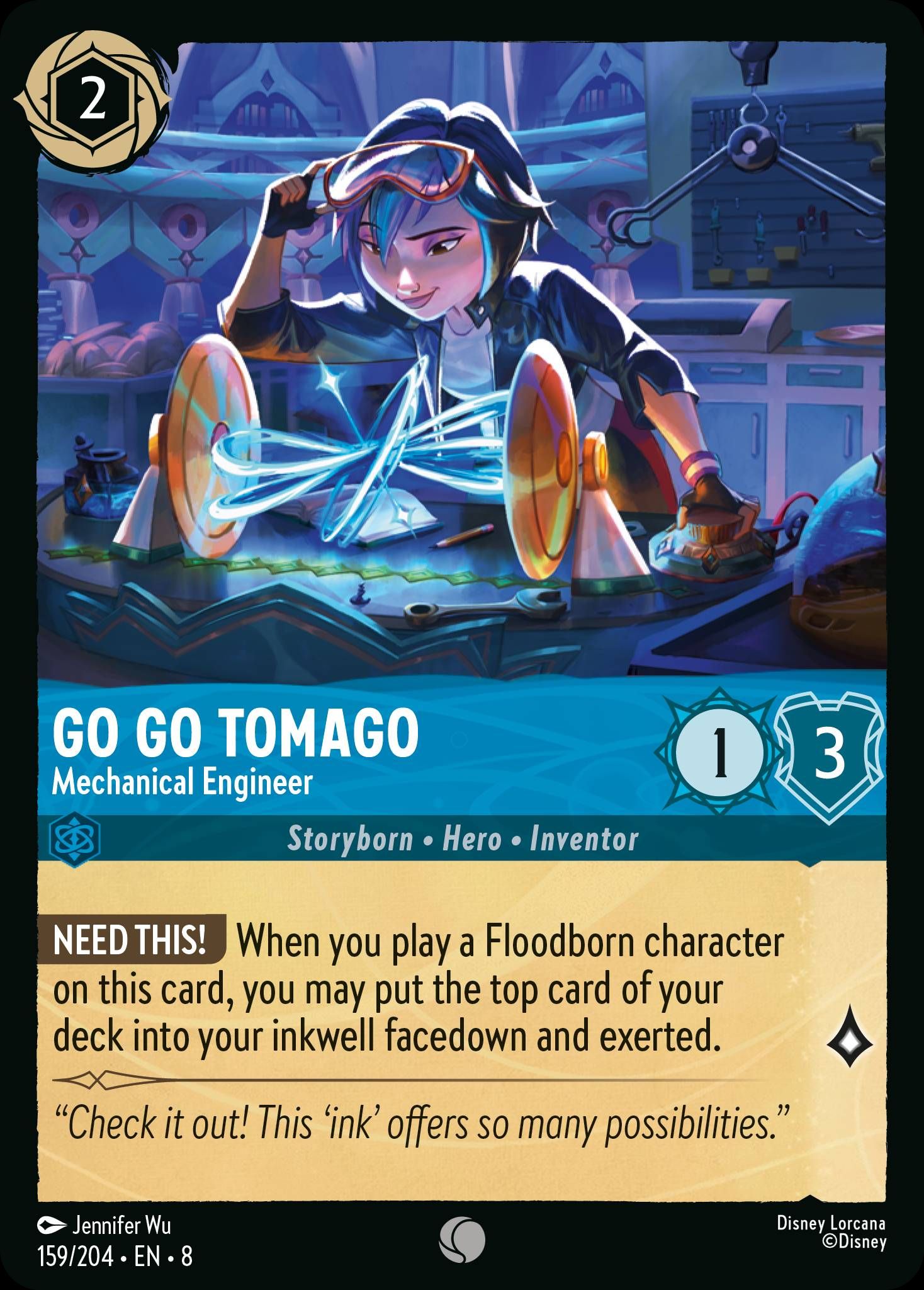 Go Go Tomago - Mechanical Engineer | Reign of Jafar #159 [foil]