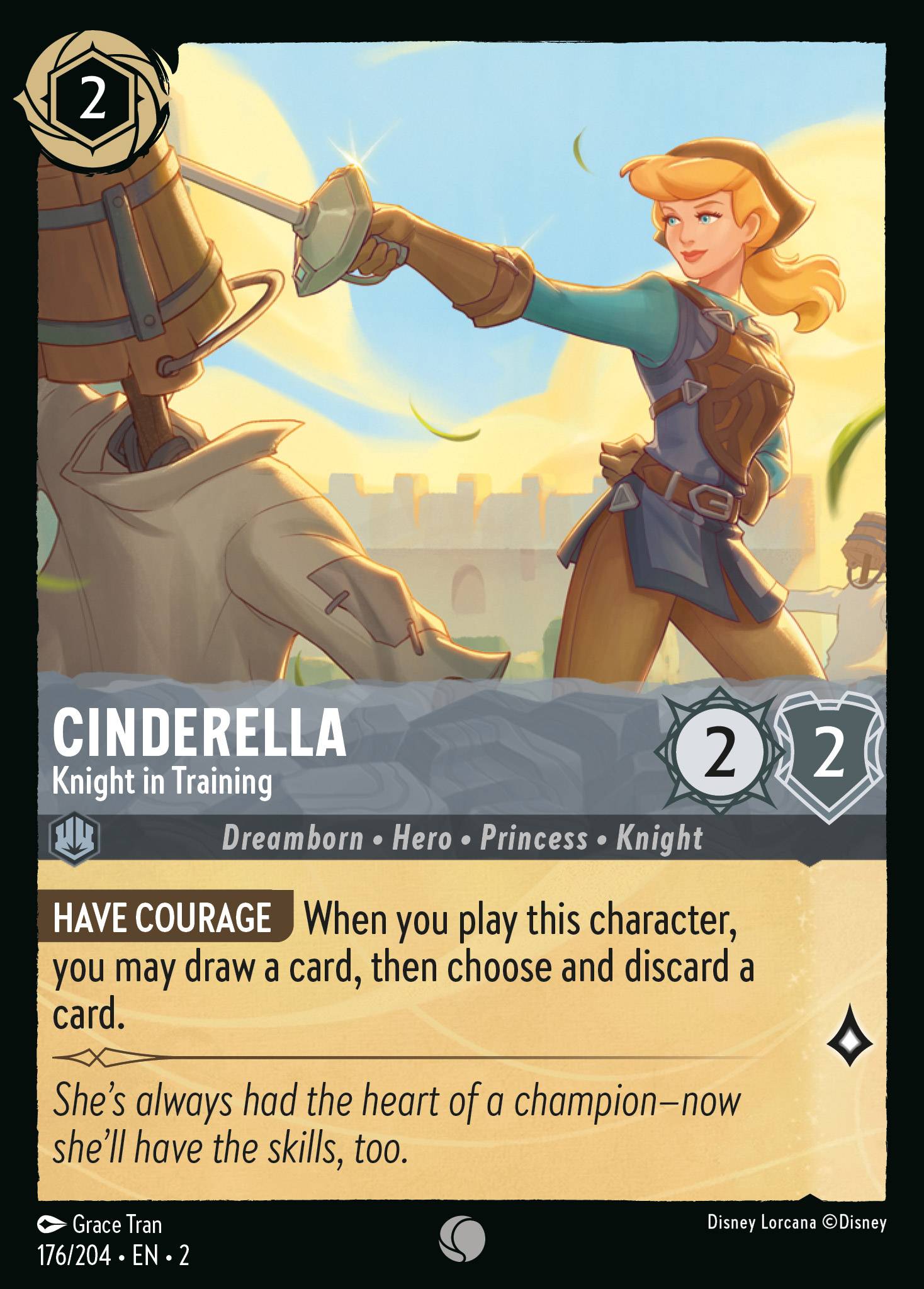 Cinderella - Knight in Training | Rise of the Floodborn #176 [foil]