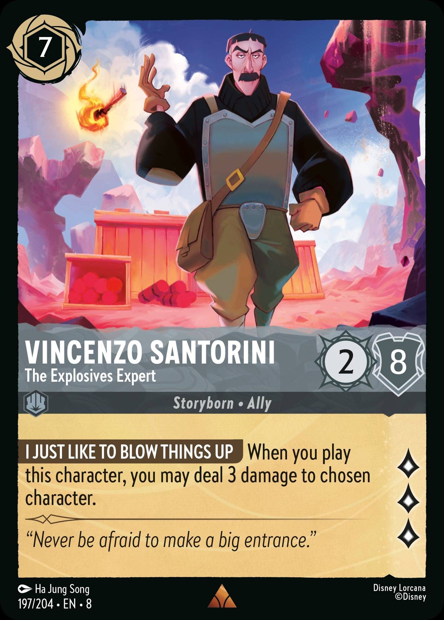 Vincenzo Santorini - The Explosives Expert | Reign of Jafar #197 [foil]