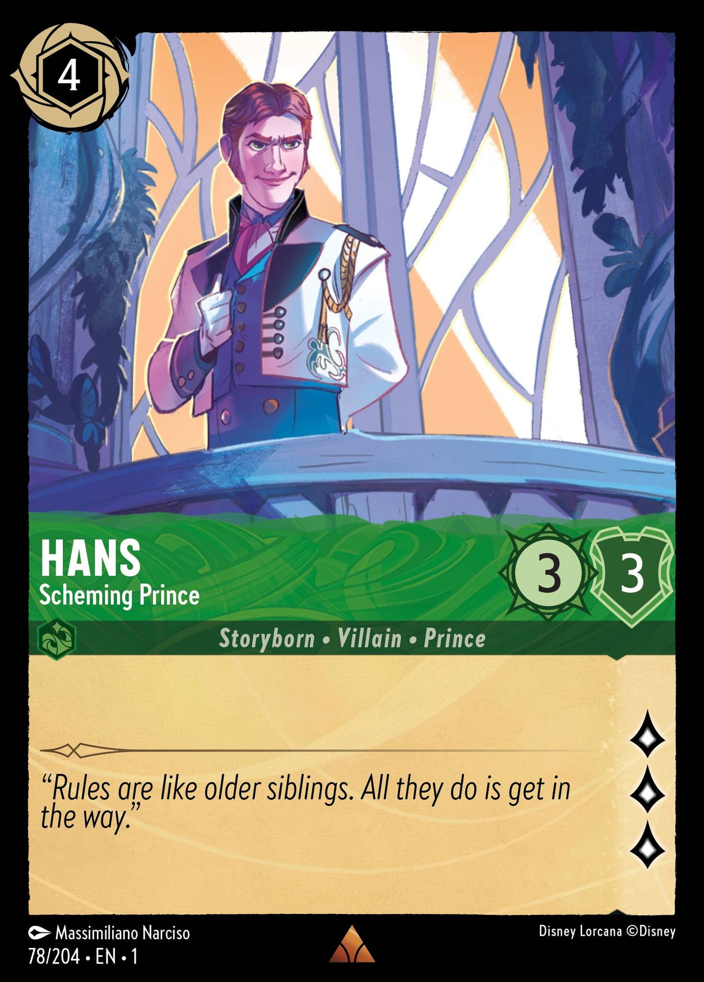 Hans - Scheming Prince | The First Chapter #78 [foil]