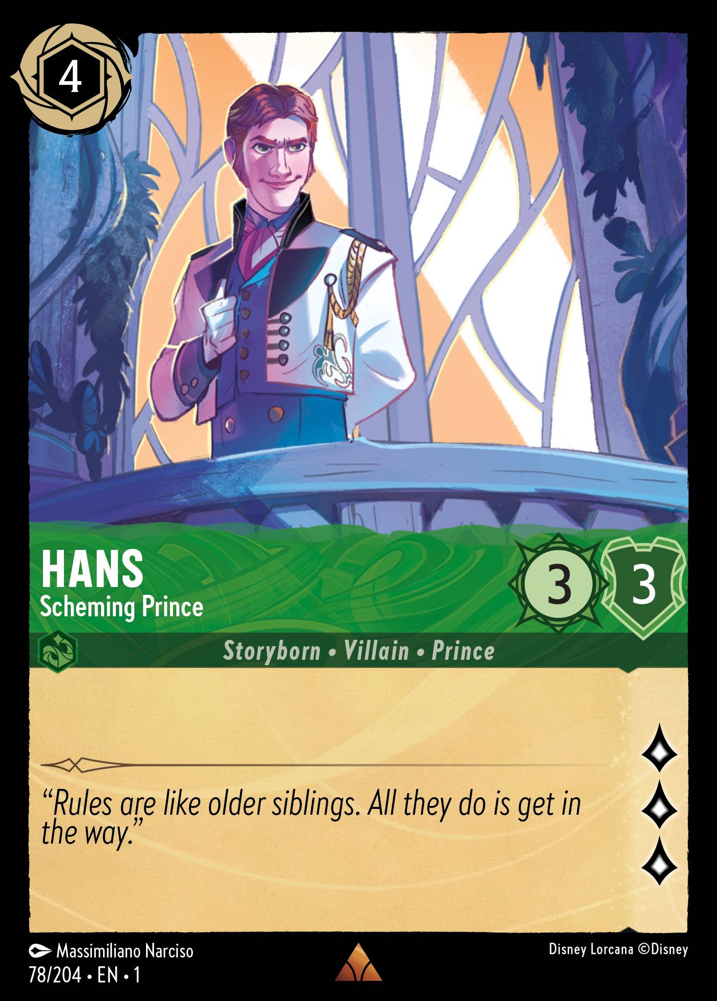 Hans - Scheming Prince | The First Chapter #78 [foil]