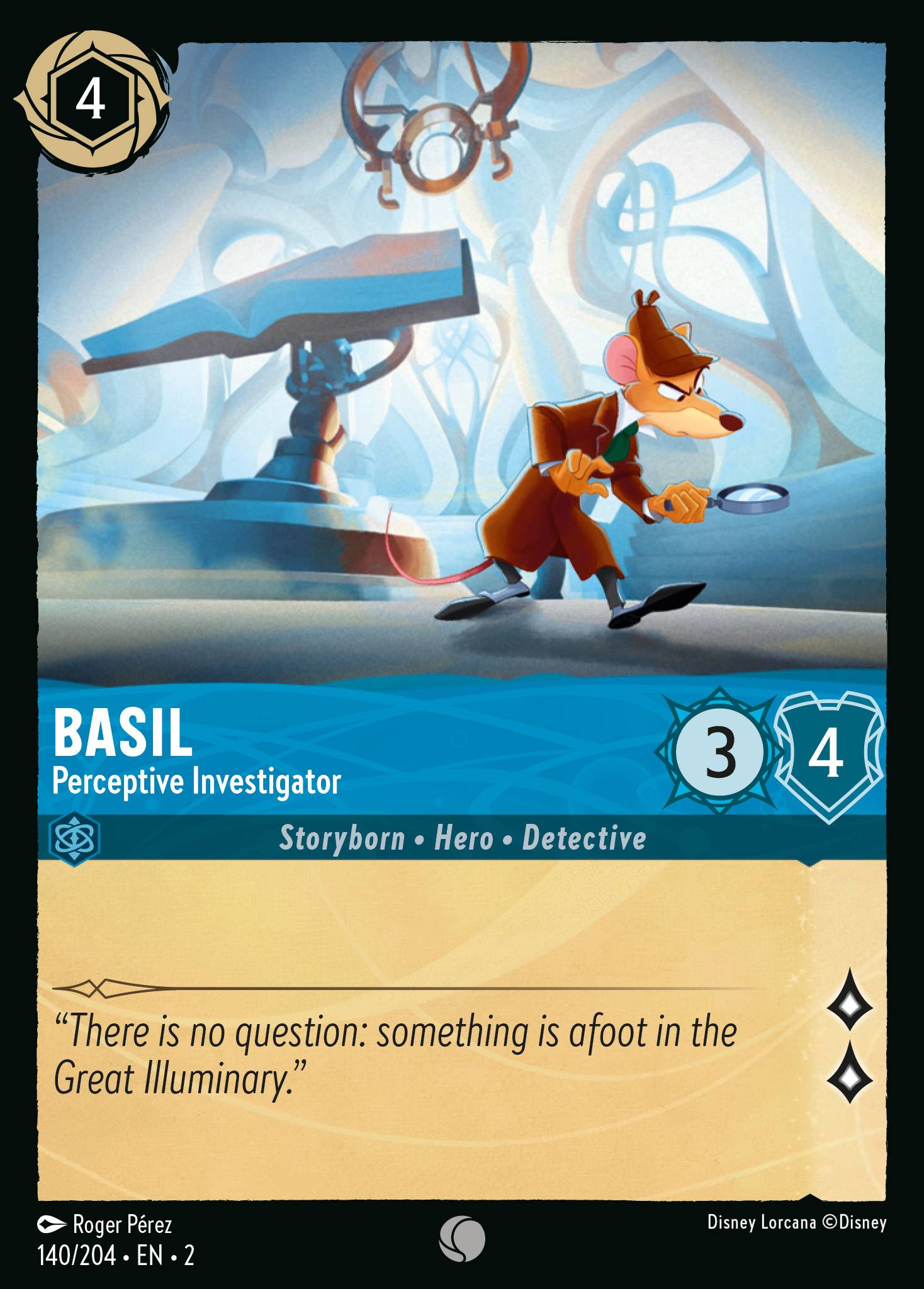Basil - Perceptive Investigator | Rise of the Floodborn #140 [foil]