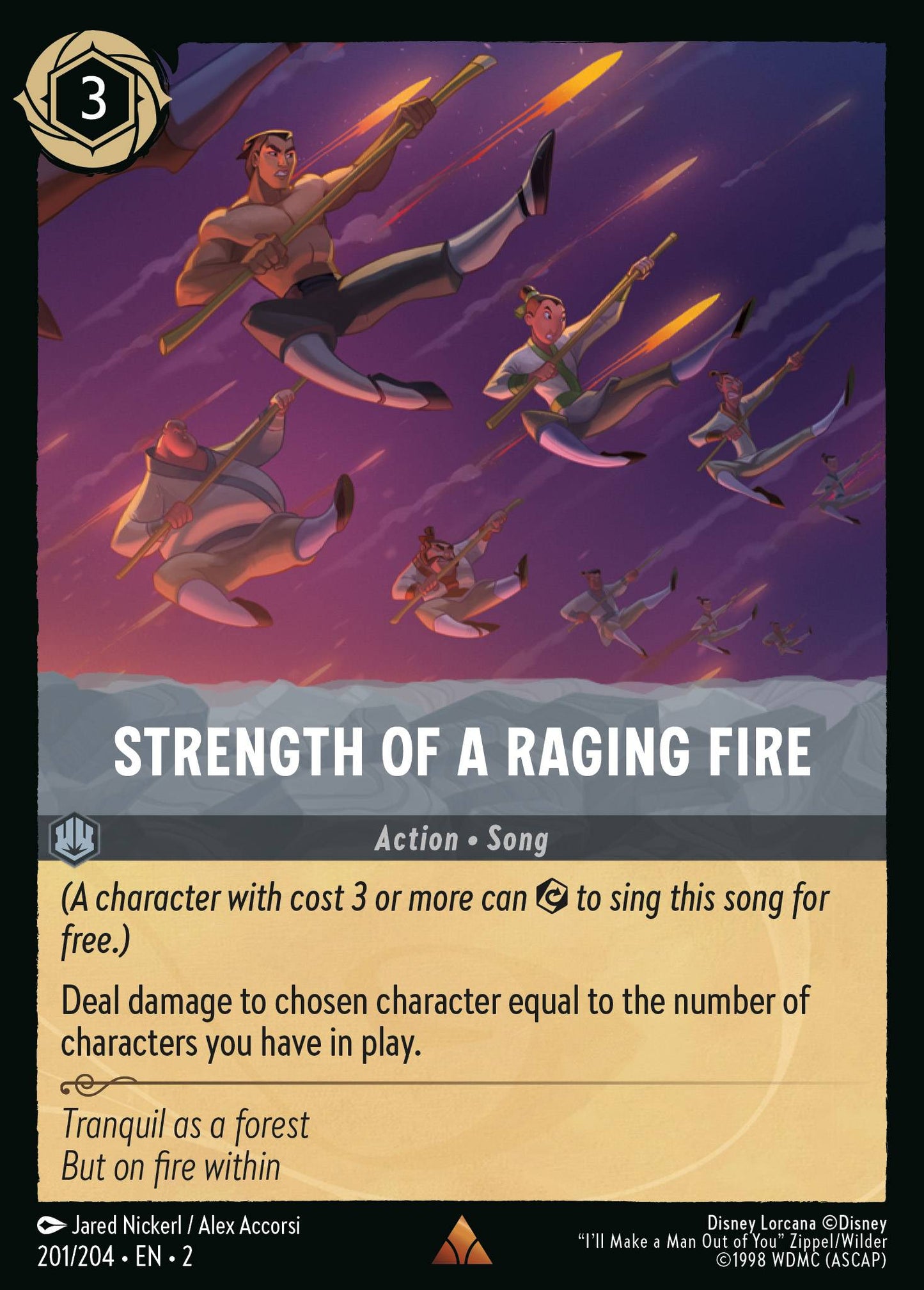 Strength of a Raging Fire | Rise of the Floodborn #201 [foil]