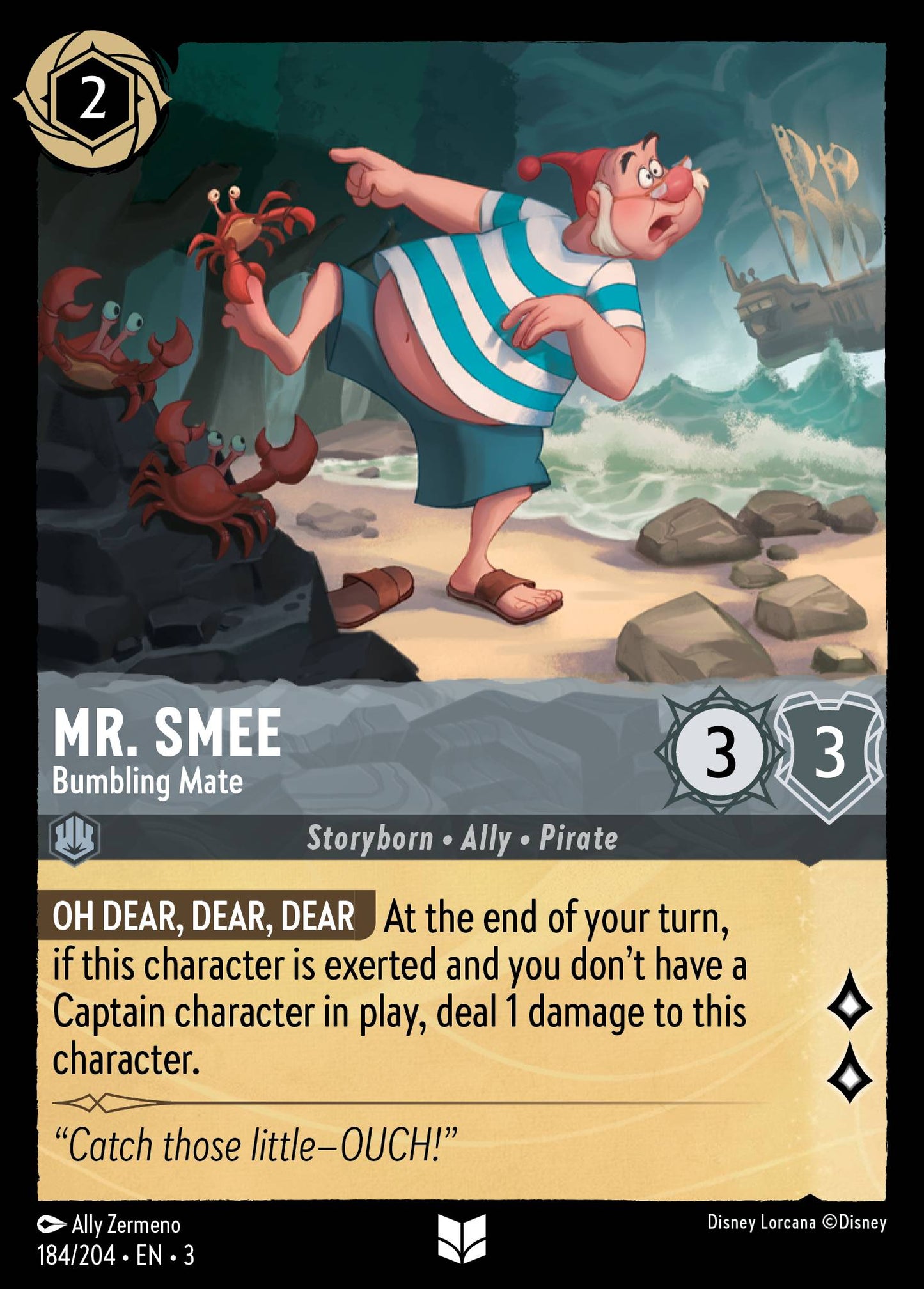 Mr. Smee - Bumbling Mate | Into the Inklands #184 [foil]