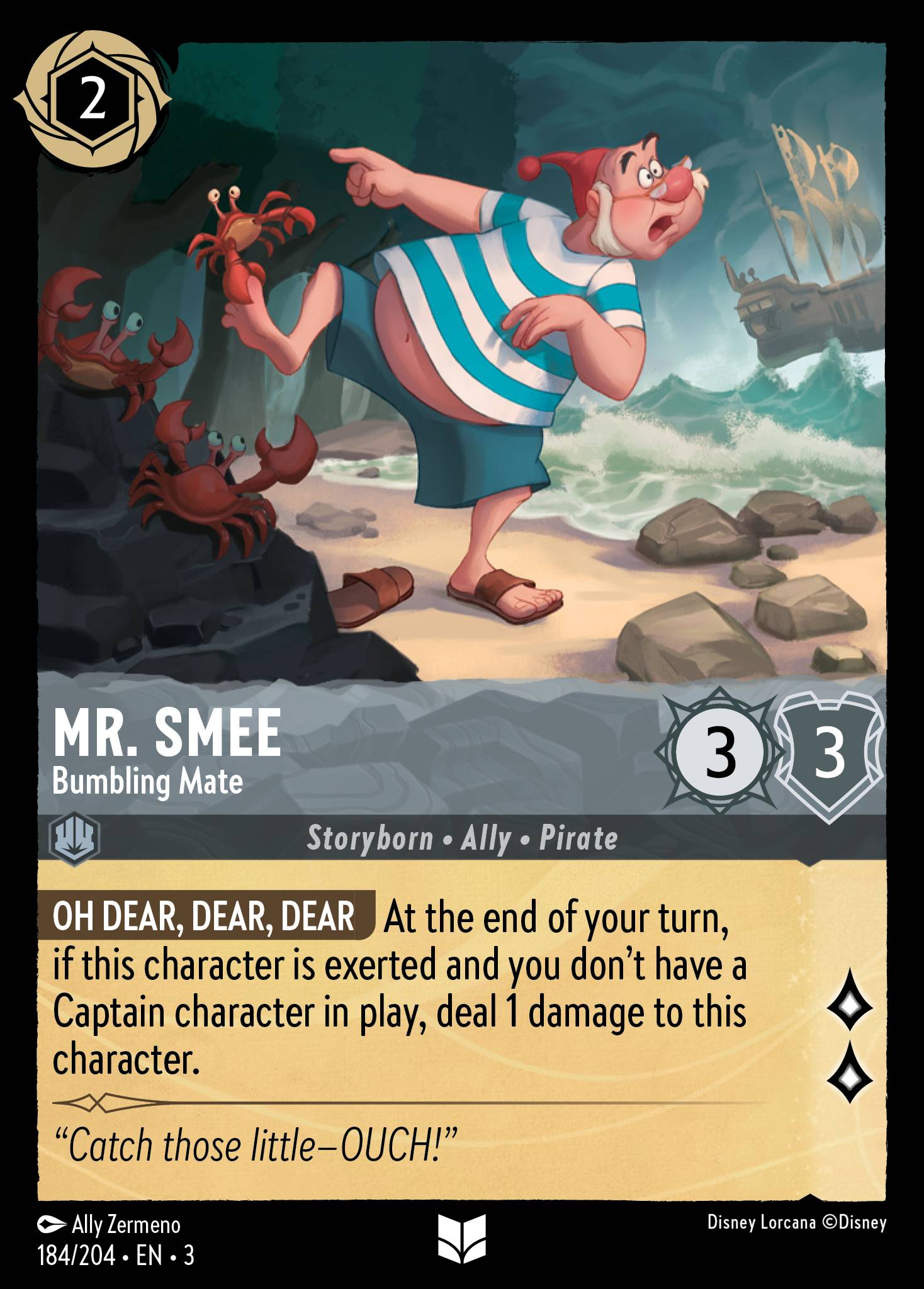 Mr. Smee - Bumbling Mate | Into the Inklands #184 [foil]