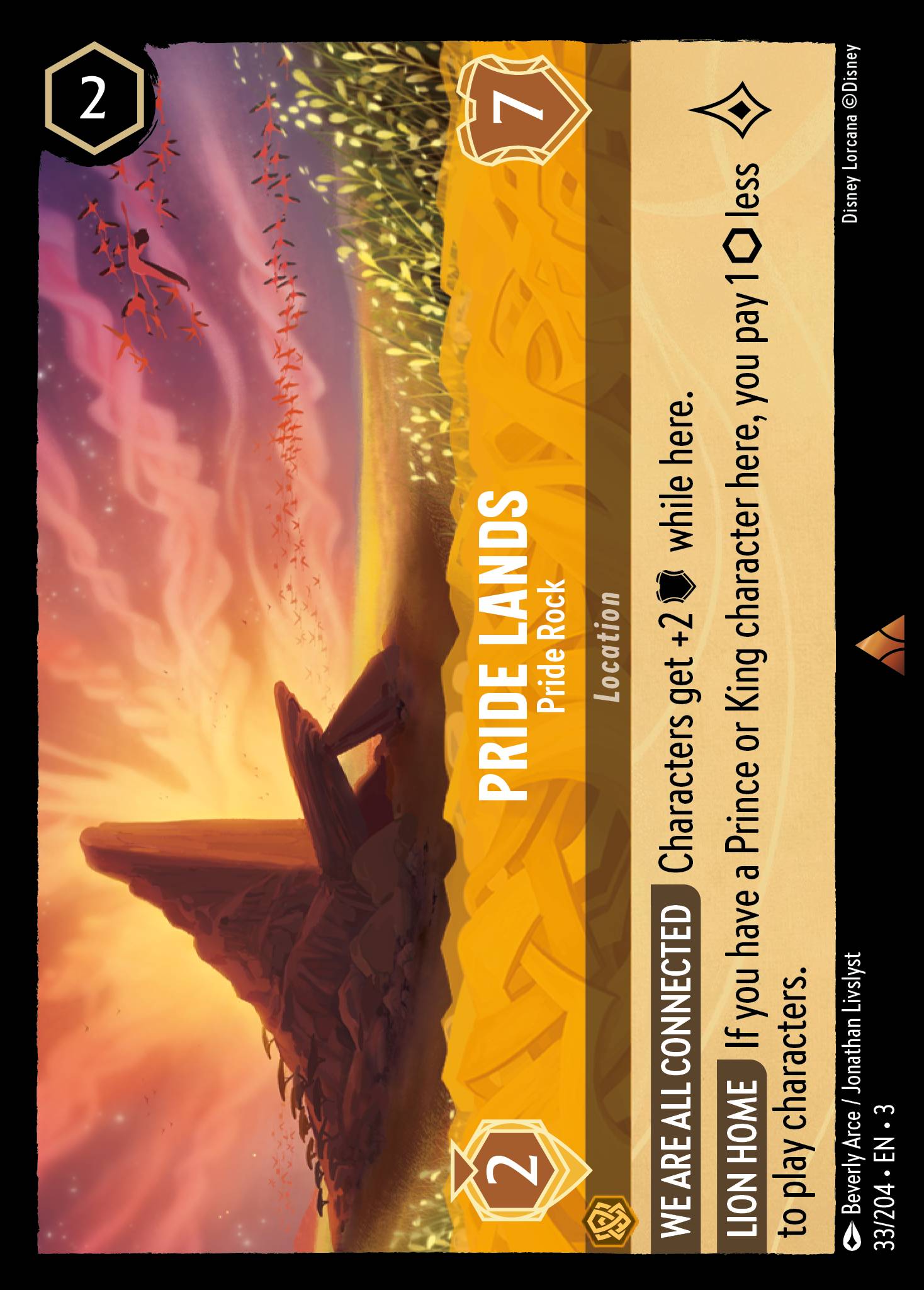 Pride Lands - Pride Rock | Into the Inklands #33 [foil]
