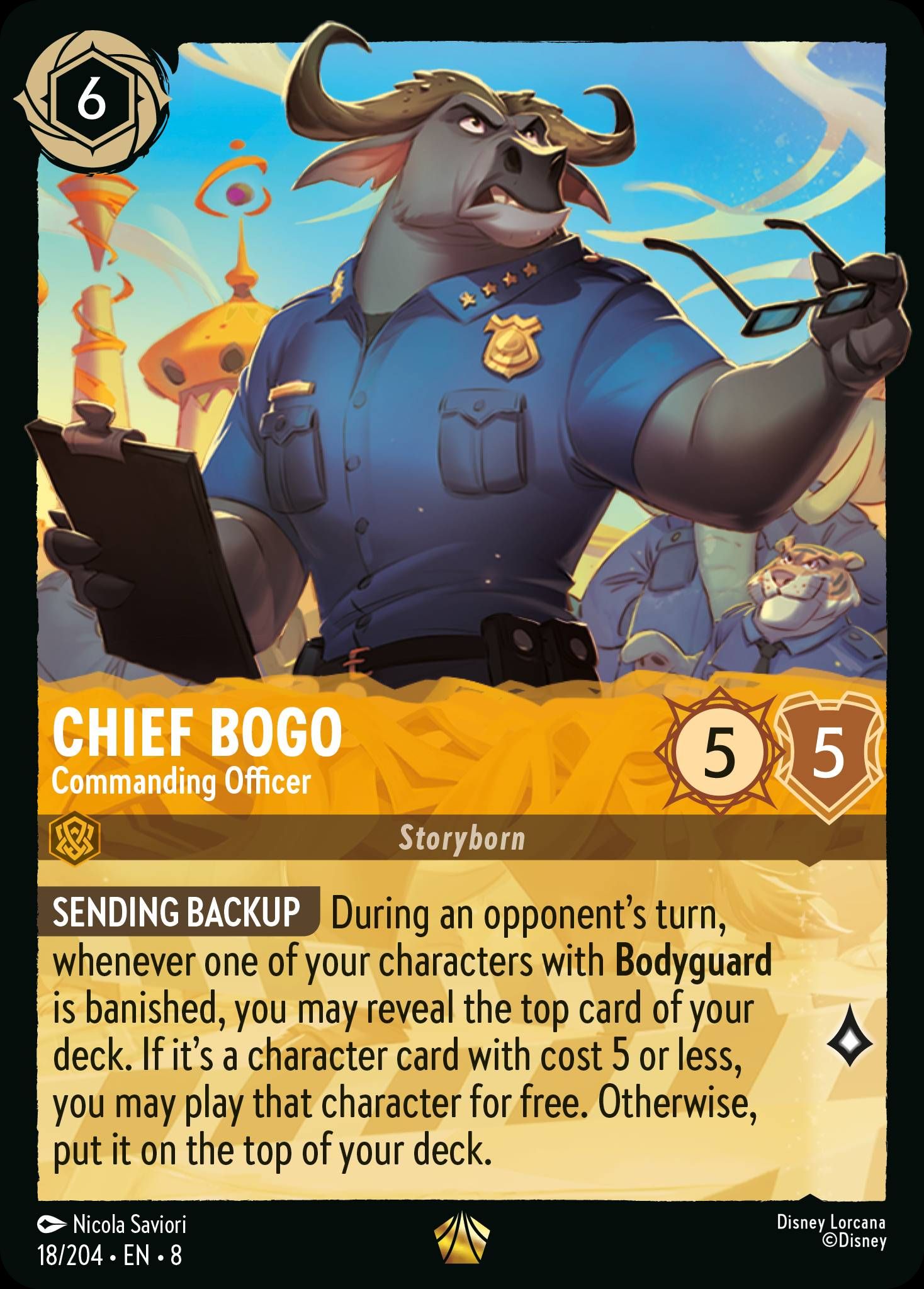 Chief Bogo - Commanding Officer | Reign of Jafar #18 [foil]