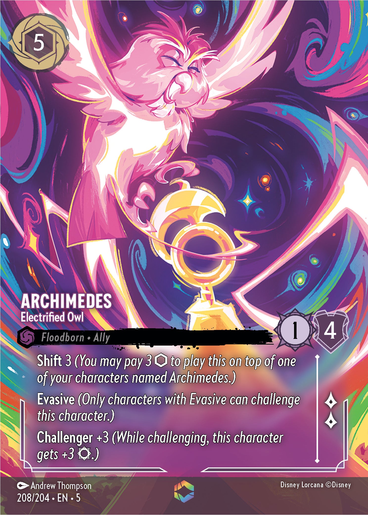 Archimedes - Electrified Owl | Shimmering Skies #208 (Enchanted)