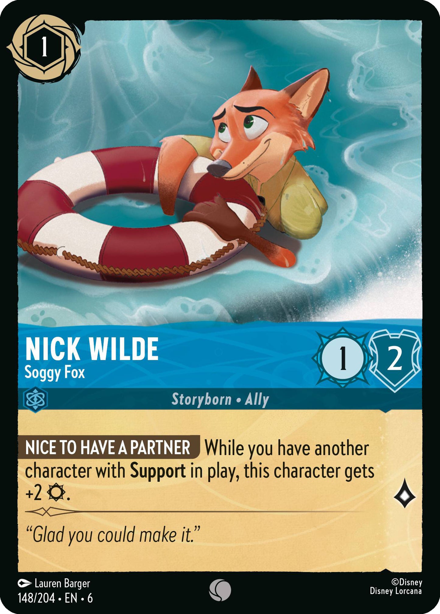 Nick Wilde - Soggy Fox | Azurite Sea #148