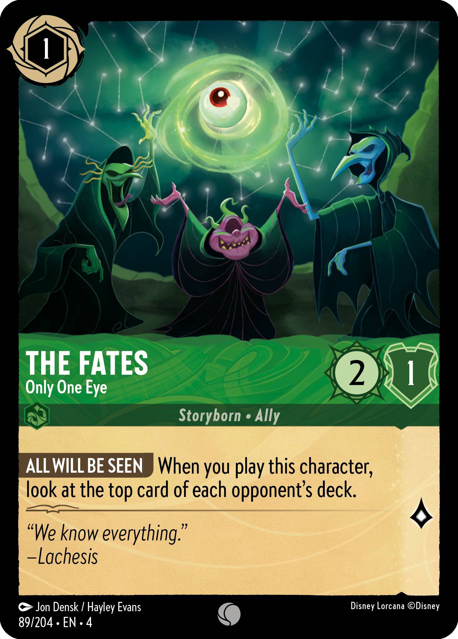 The Fates - Only One Eye | Ursula's Return #89 [foil]