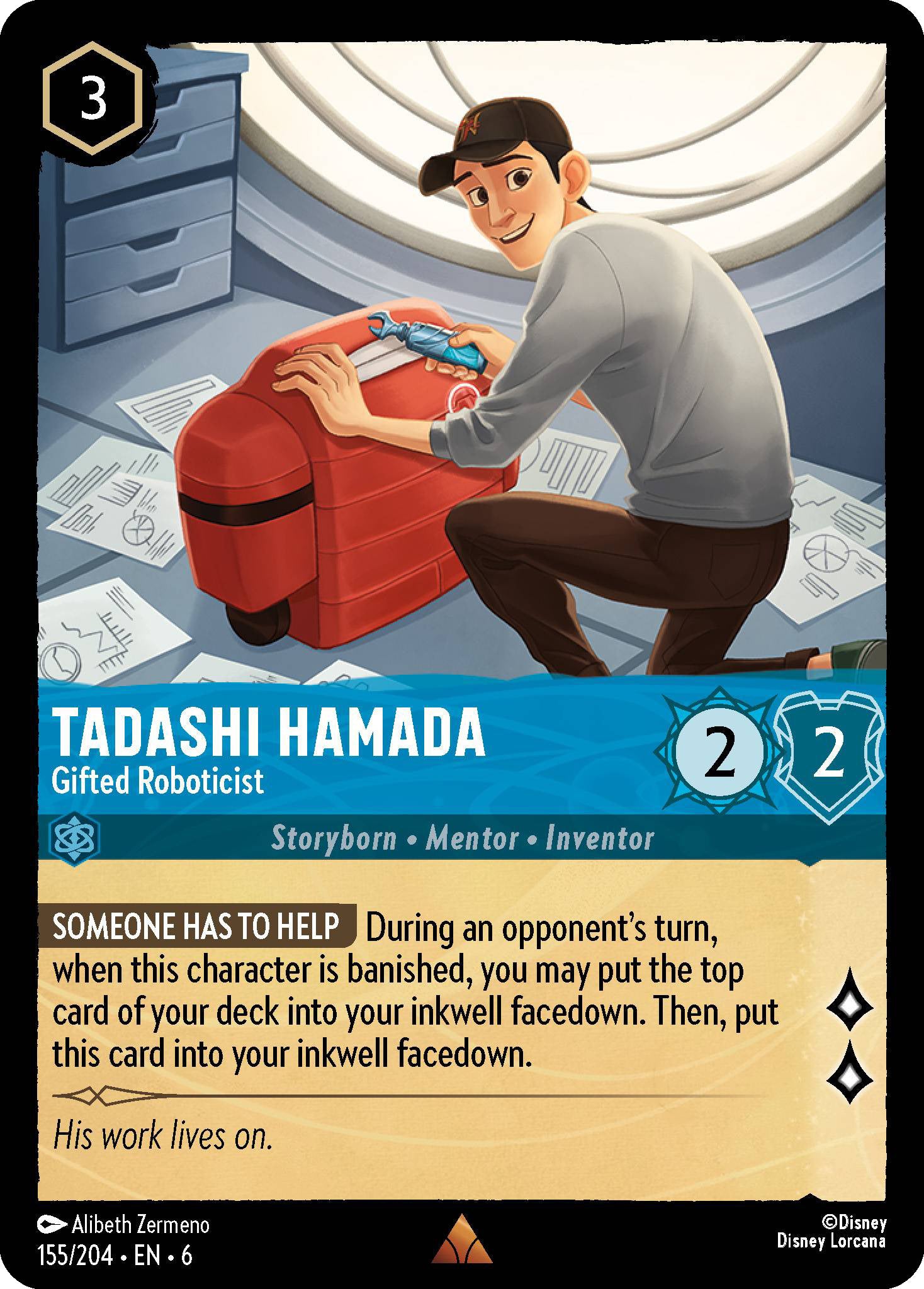 Tadashi Hamada - Gifted Roboticist | Azurite Sea #155 [foil]