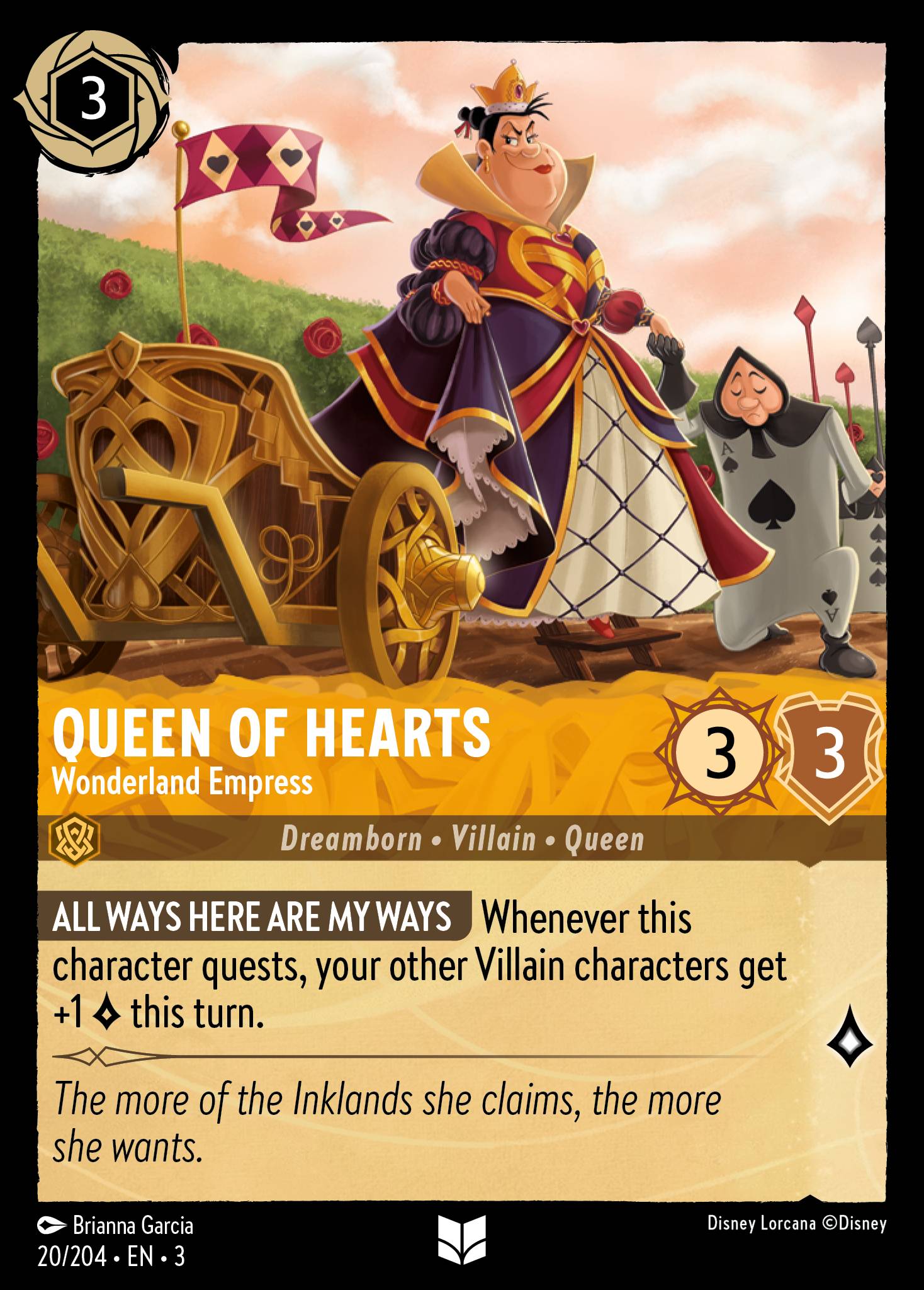 Queen of Hearts - Wonderland Empress | Into the Inklands #20 [foil]